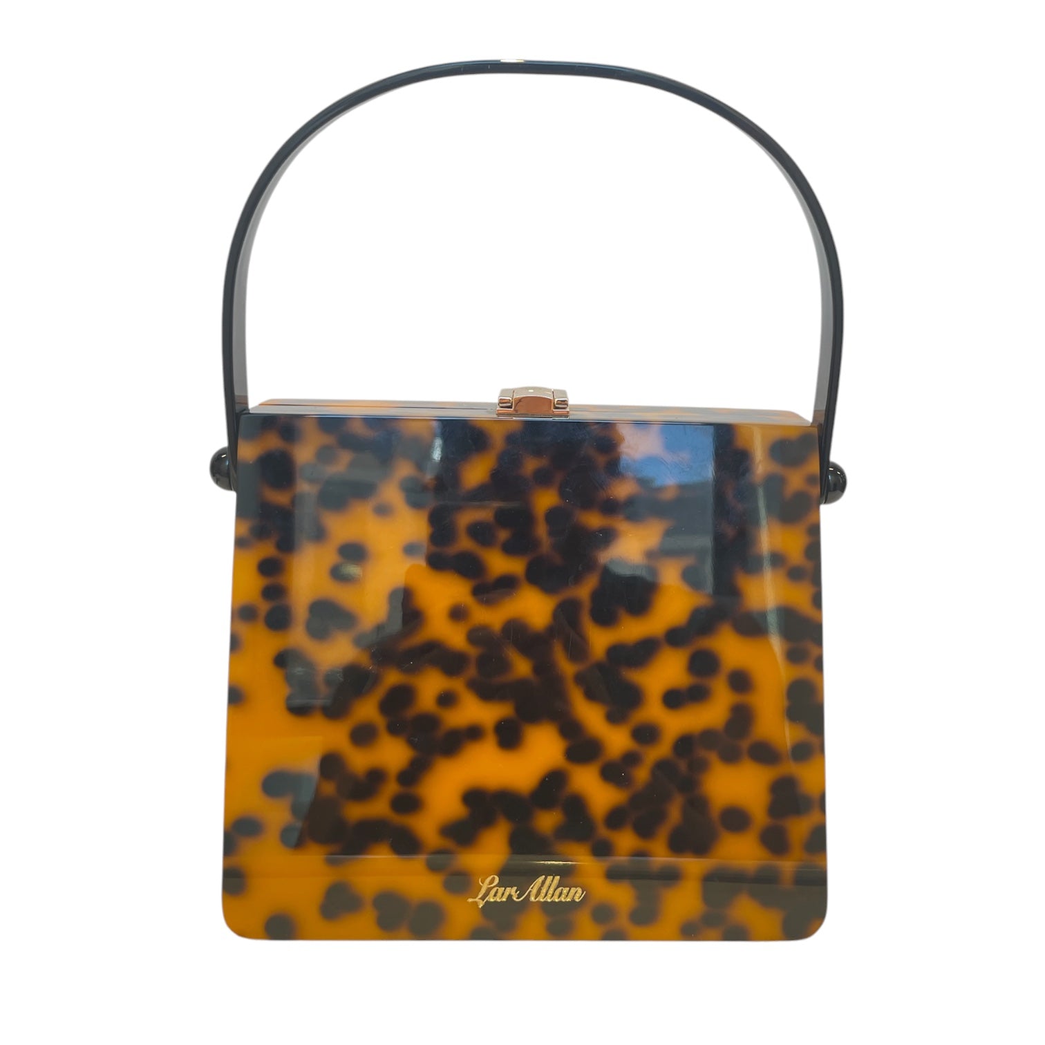 lar allan/Bag/Animal Pattern/ORN/plastic/gld hardware/blk strap view 2