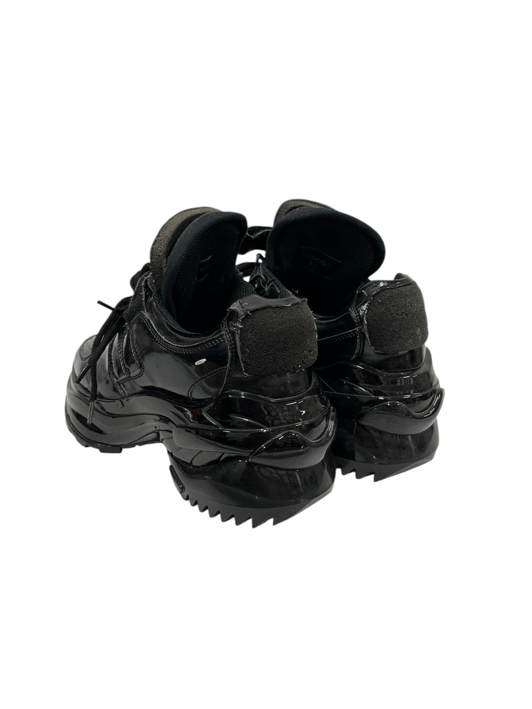 Maison Margiela/Hi-Sneakers/EU 39/Leather/BLK/patent leather view 2