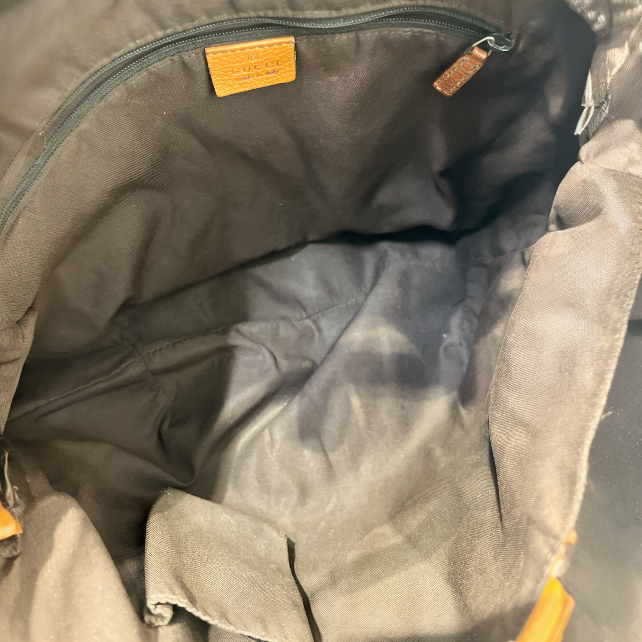 GUCCI/Hand Bag/Monogram/Cotton/KHK/Abbey GG Bag view 5