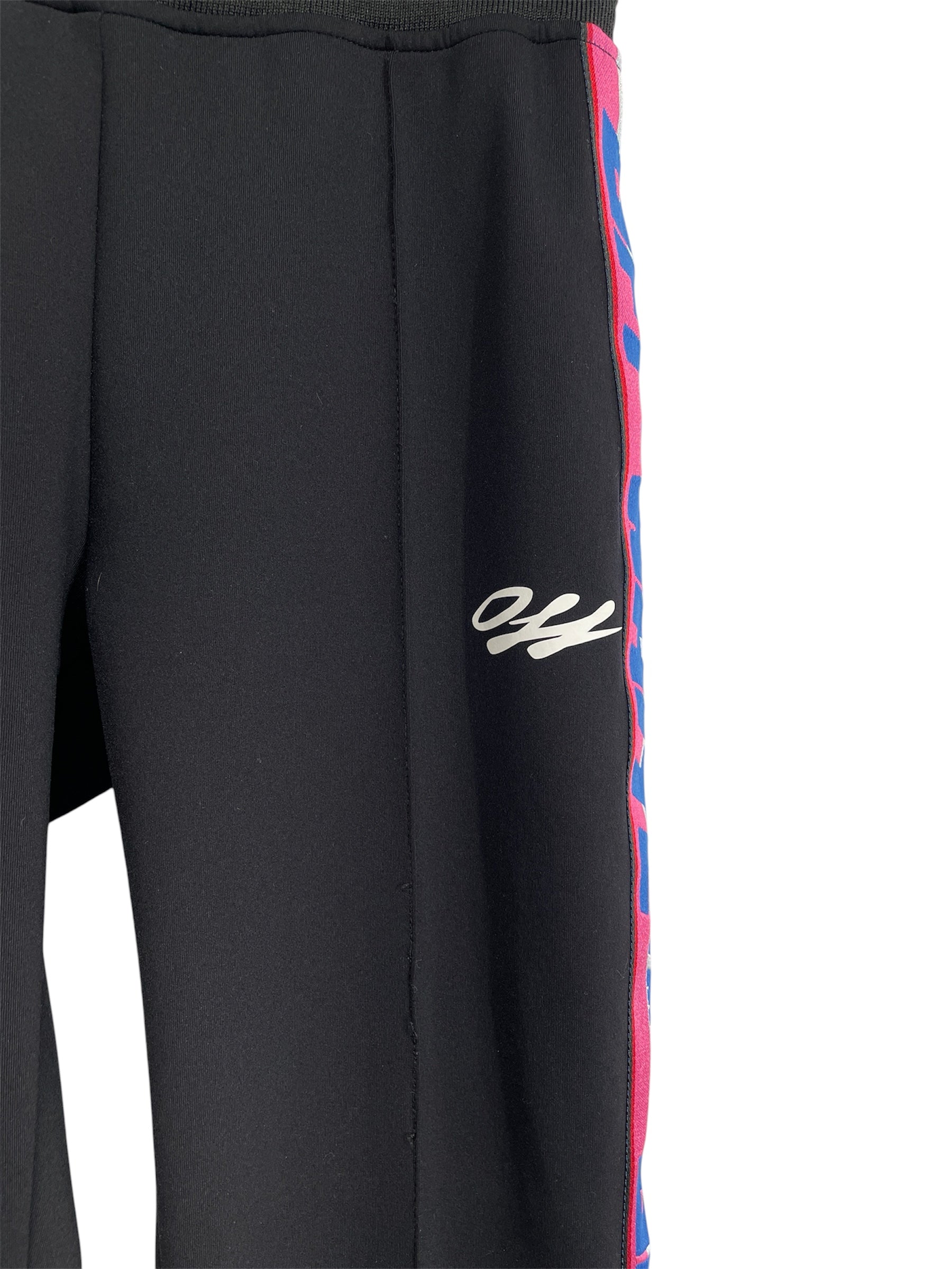 OFF-WHITE/Bootcut Pants/XXS/Polyester/BLK/PINK/BLUE STRIPE TRACK PANT view 3