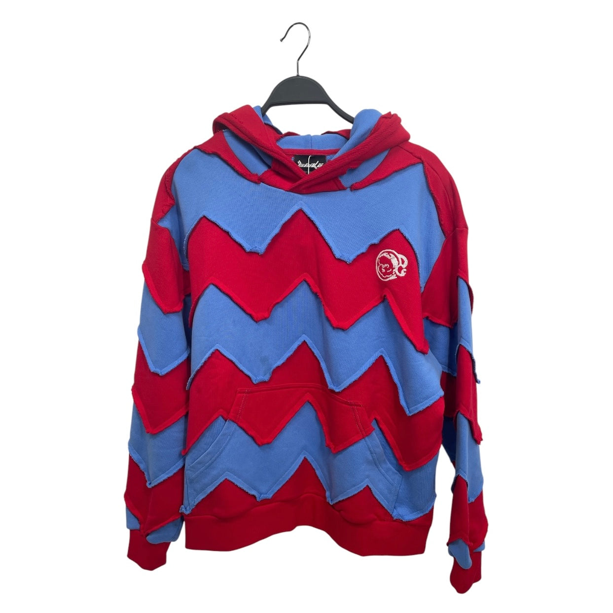 sicko/Hoodie/L/Stripe/Cotton/BLU/BLU&RED ZIGZAG STRIPE view 1