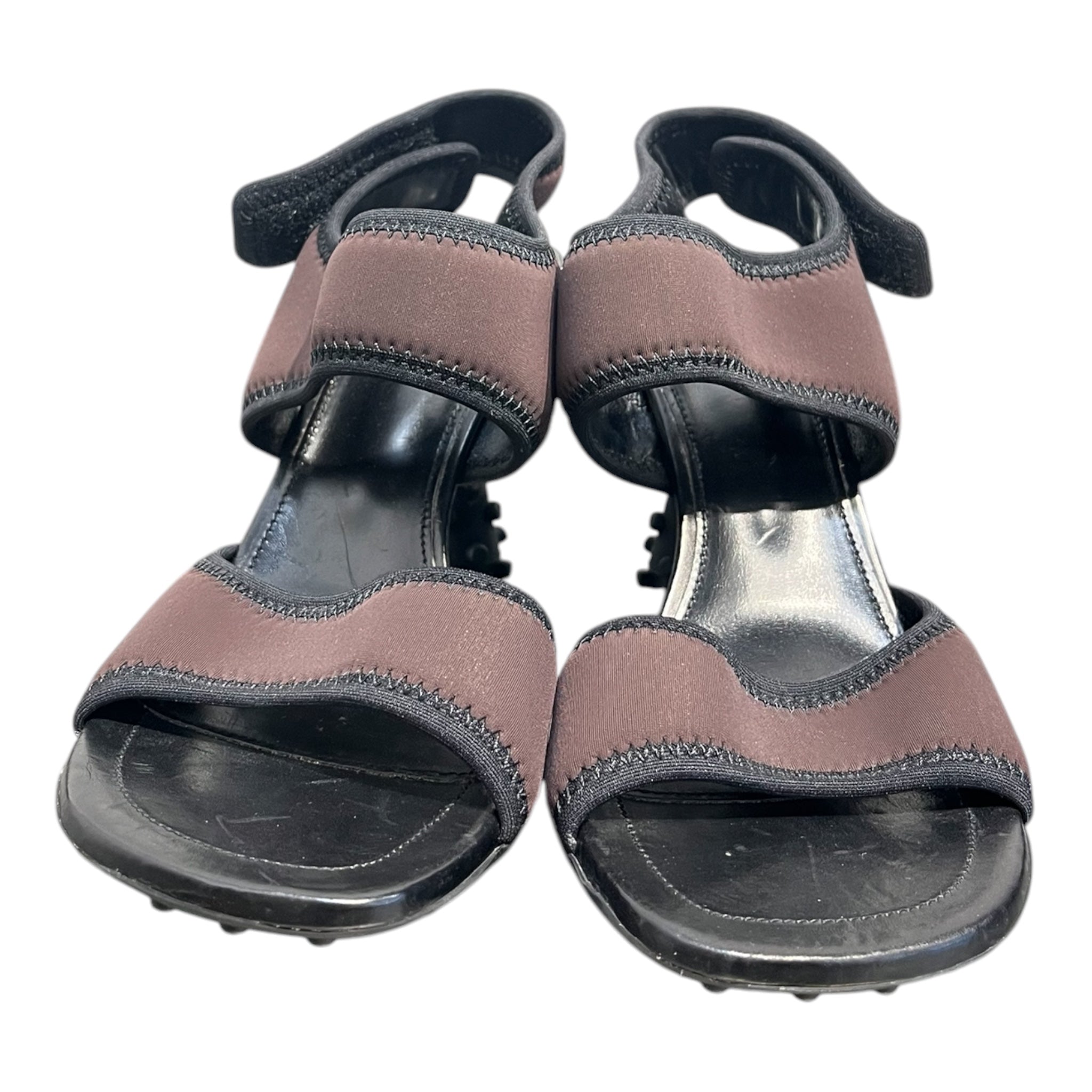 SUNNEI/Heels/EU 39/BRW/LCRO STRAP DOTTED HEEL view 2