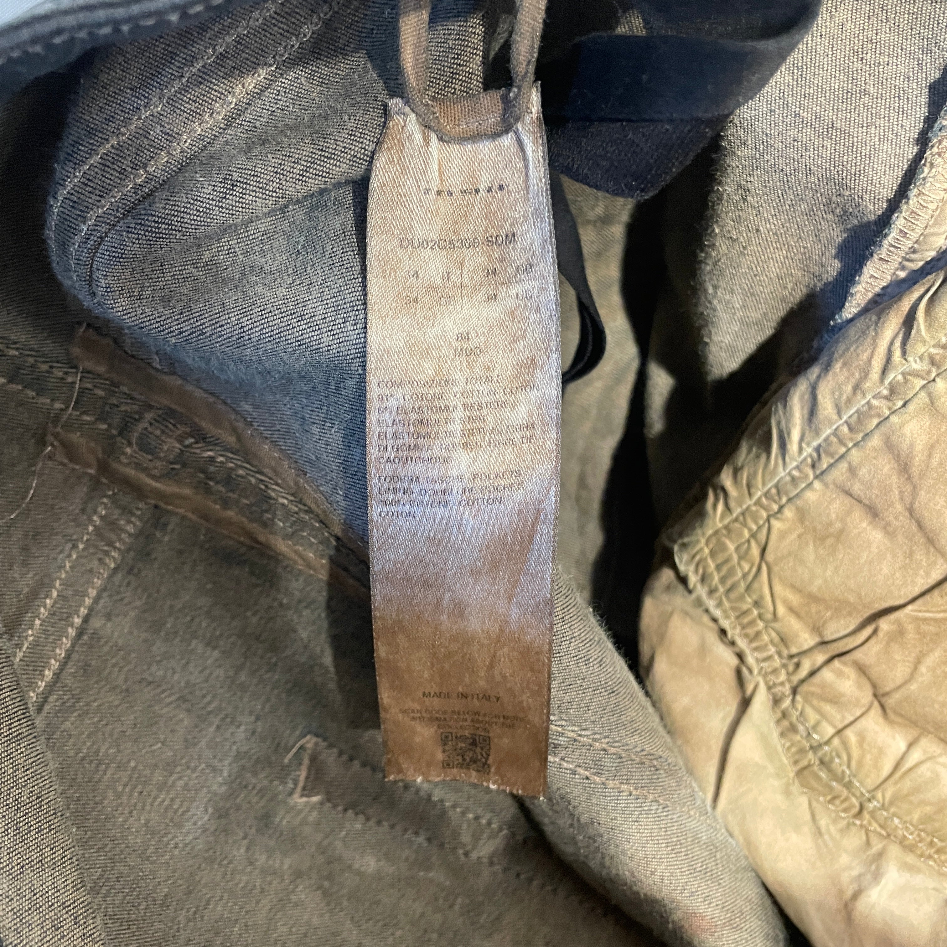 RICK OWENS DRKSHDW/Straight Pants/34/Denim/BRW/All Over Print/MUDWASH view 4