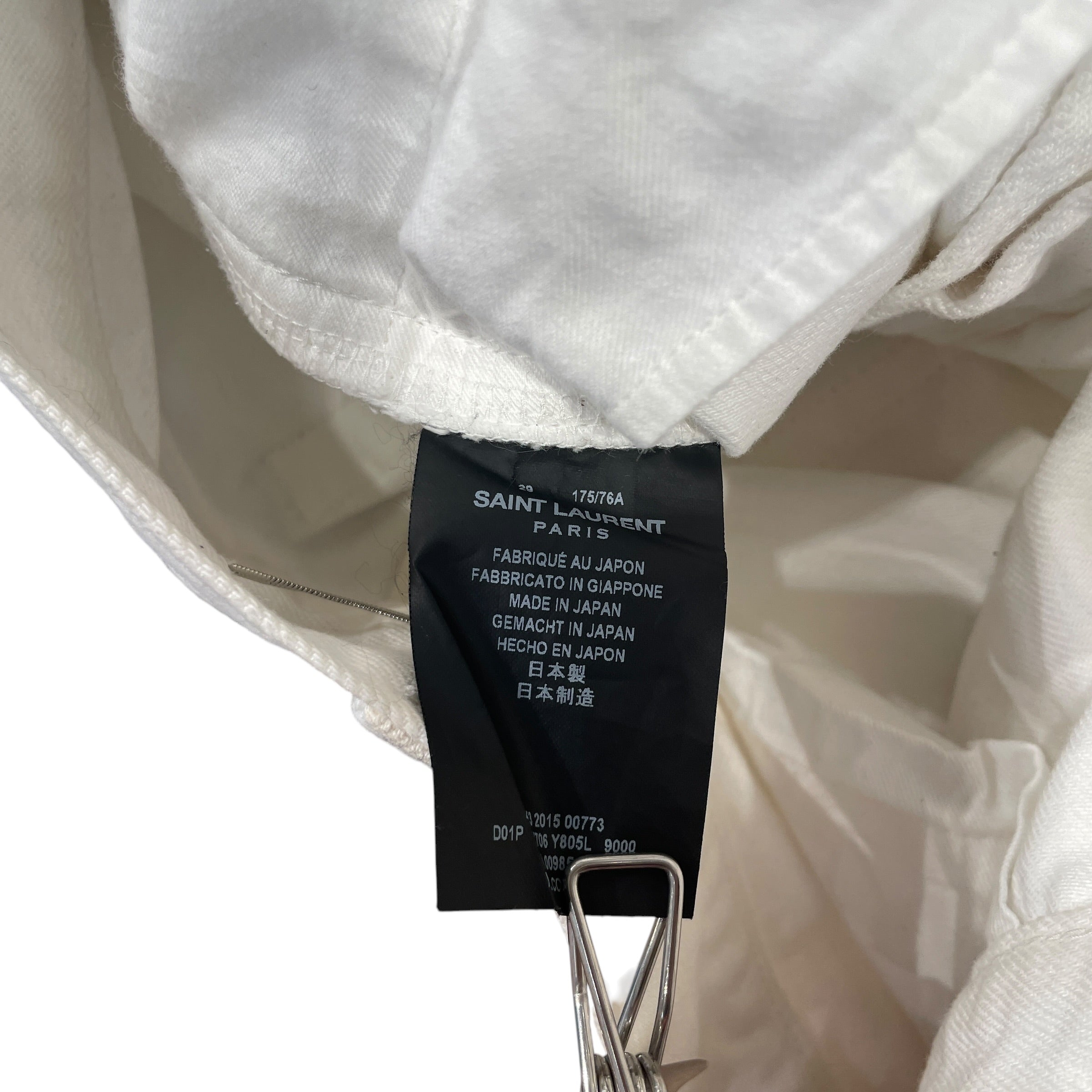 SAINT LAURENT/Overall/29/Cotton/WHT/D02 M/SK-LW view 5