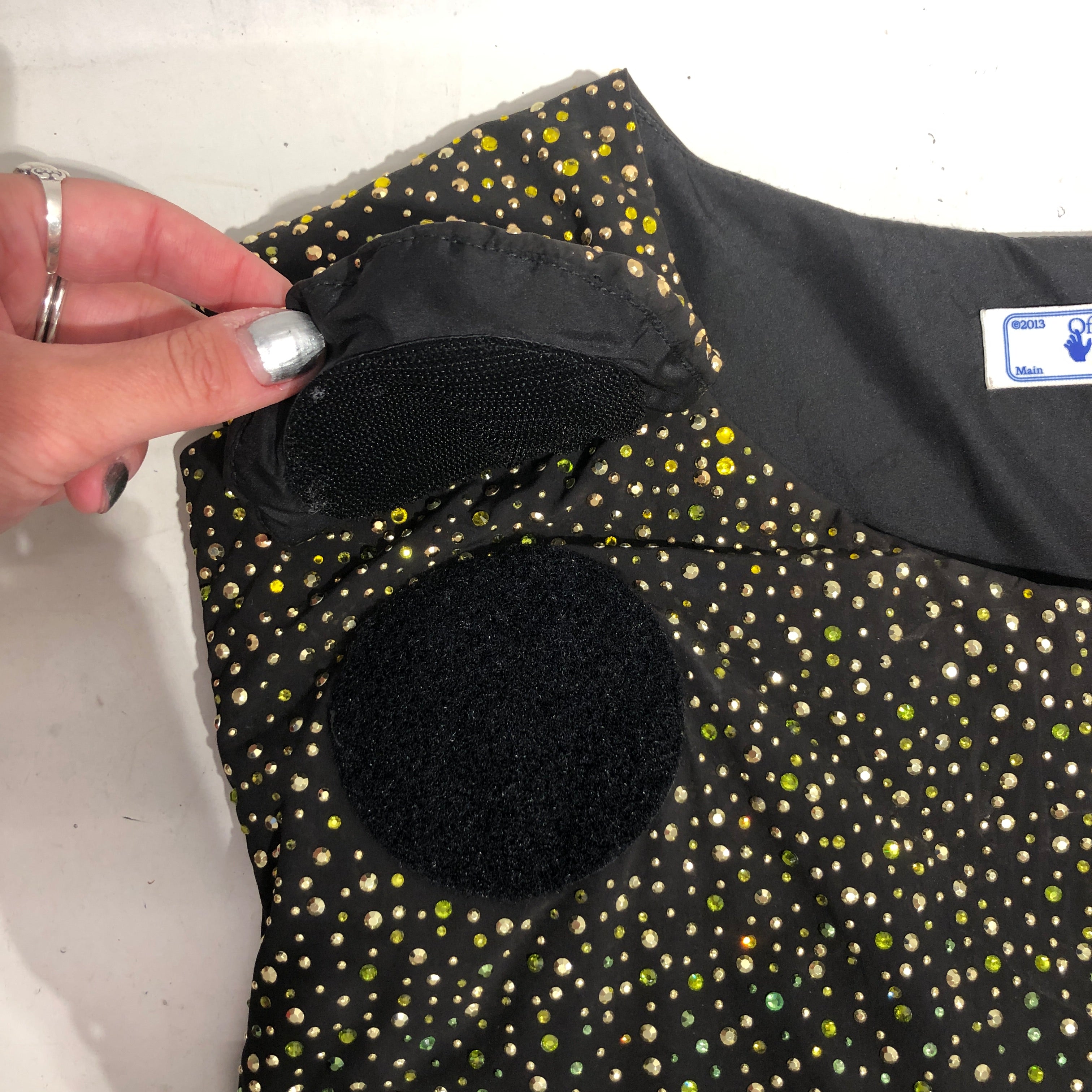 OFF-WHITE/Puffer Vest/M/Polka dot/Polyester/BLK/ view 9