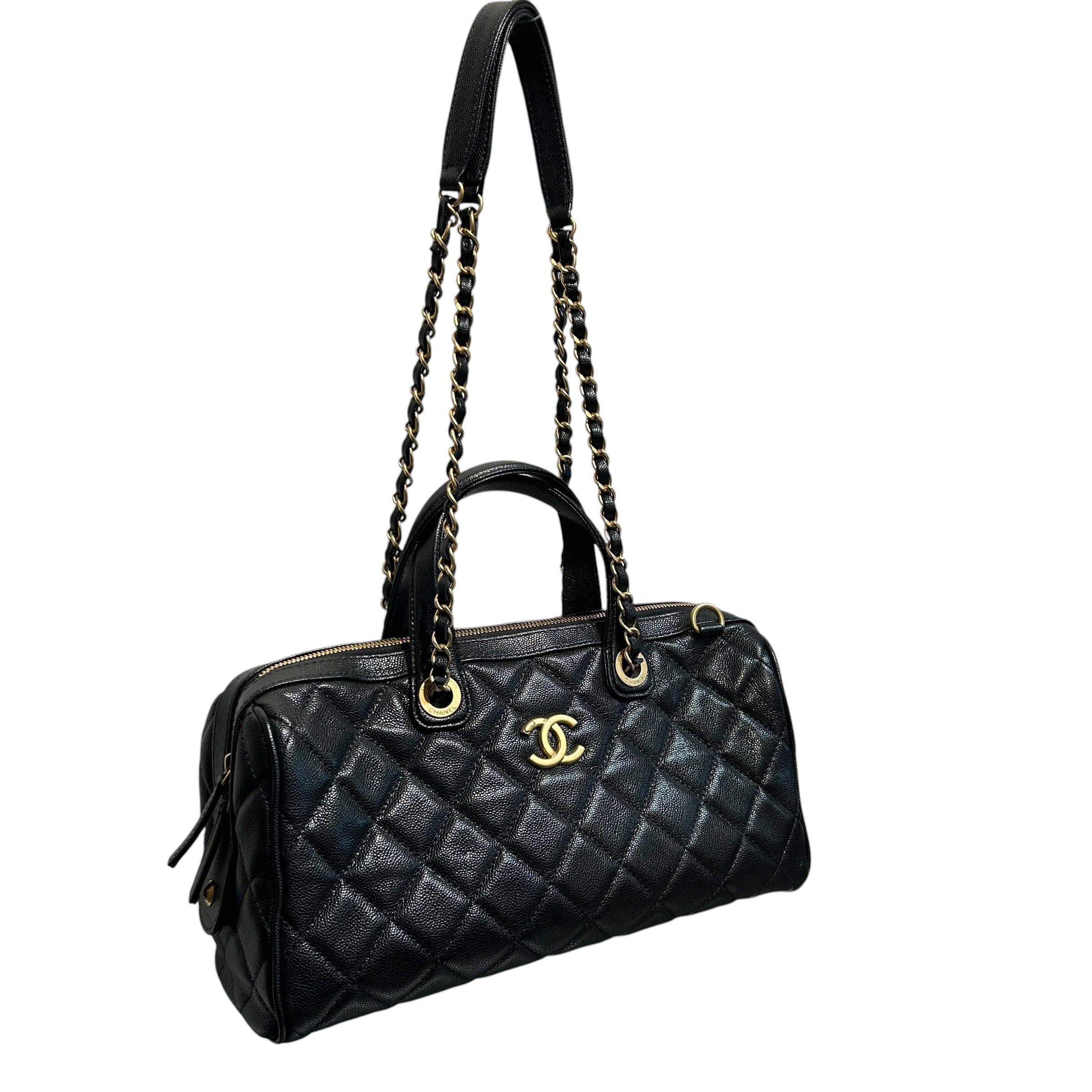 CHANEL/Backpack/Leather/BLK/BOWLING BAG 25A view 7