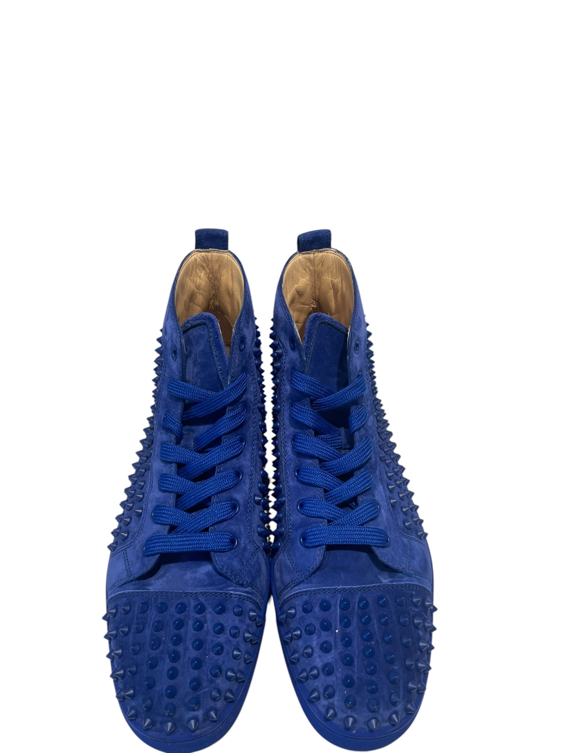 Christian Louboutin/Hi-Sneakers/EU 47.5/Suede/BLU/ view 4