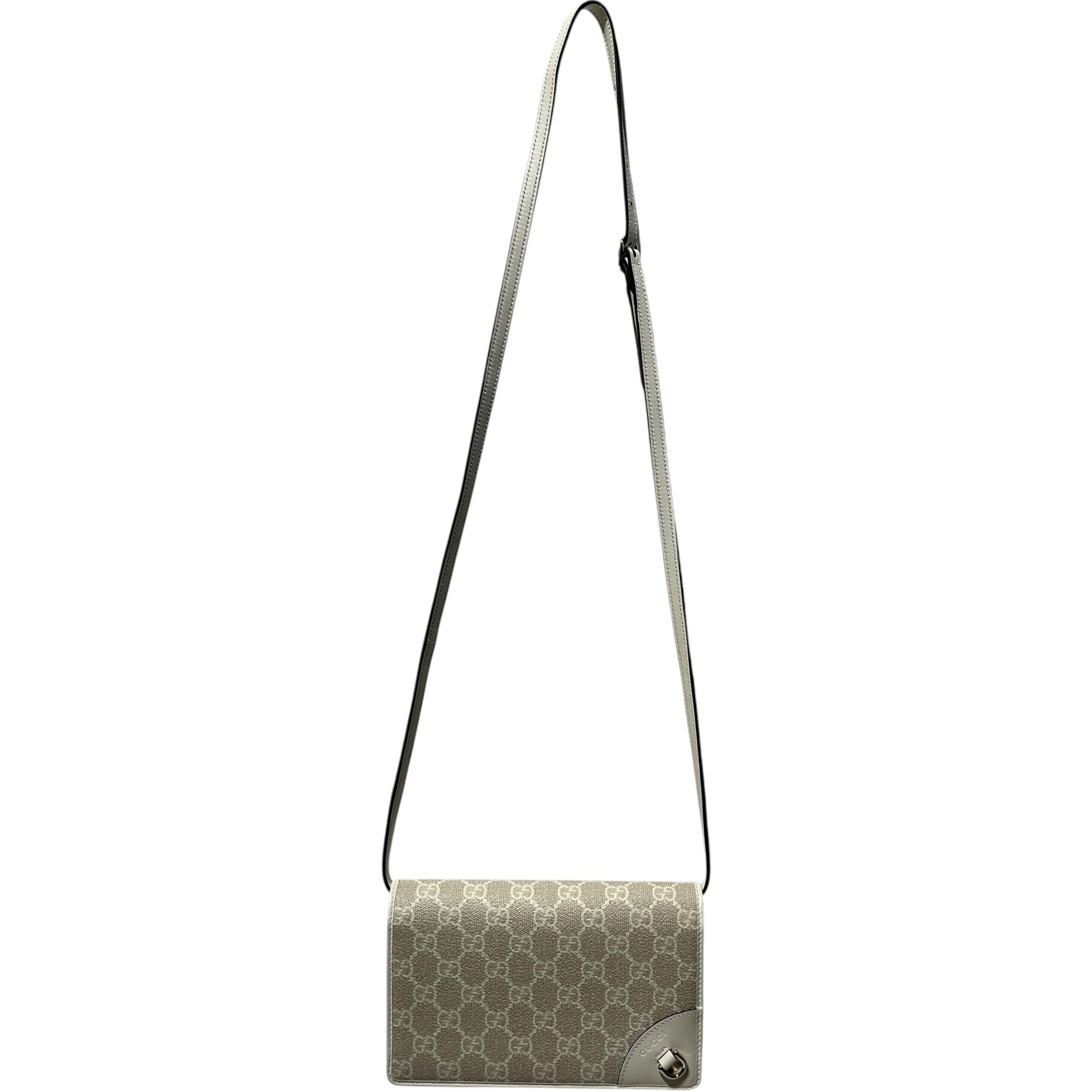 GUCCI/Cross Body Bag/Monogram/Leather/CML/GG Emblem Monogram Crossbody view 1
