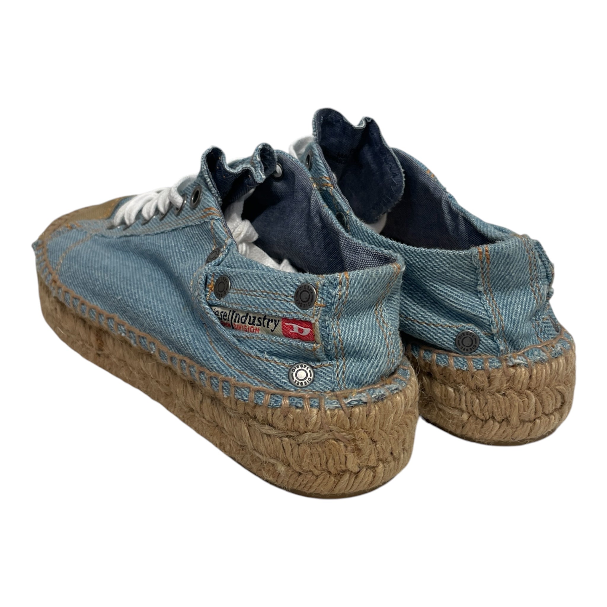 DIESEL/Low-Sneakers/EU 37/Cotton/IDG/denim view 2