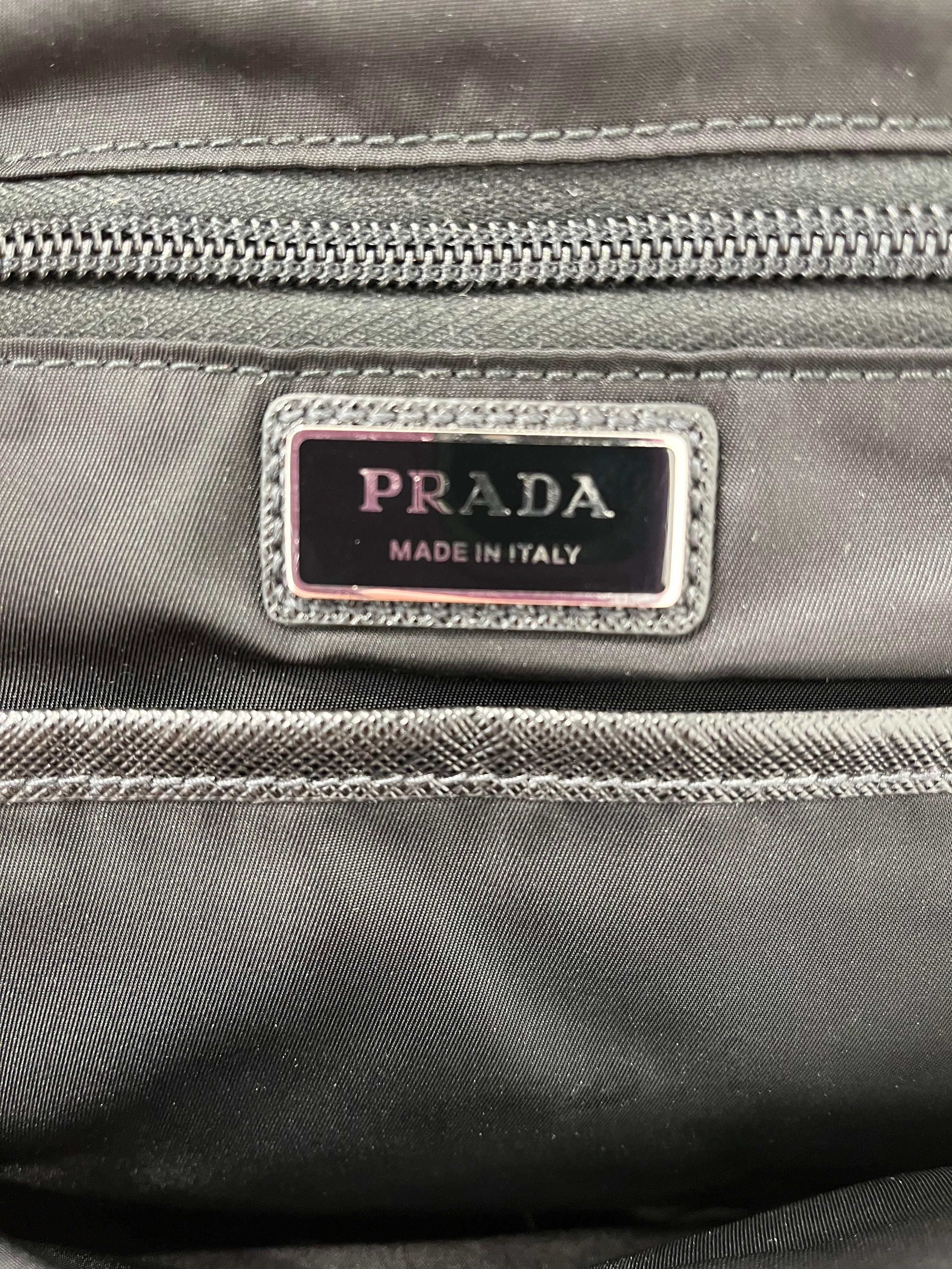 PRADA/Cross Body Bag/Nylon/BLK/SLING BAG view 7