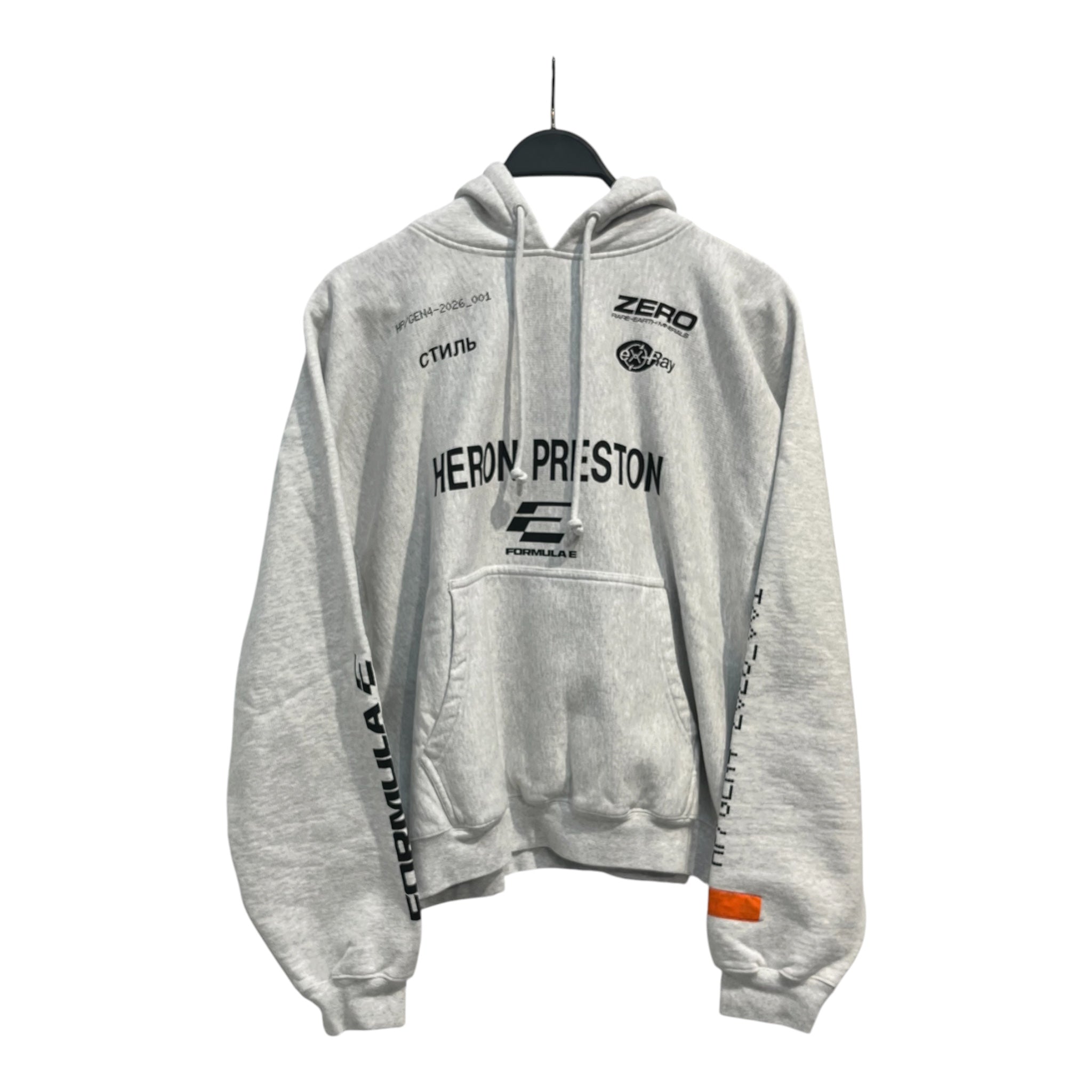 HERON PRESTON/Hoodie/L/Cotton/GRY/HERONXFORMULA GRAY HOODIE view 1