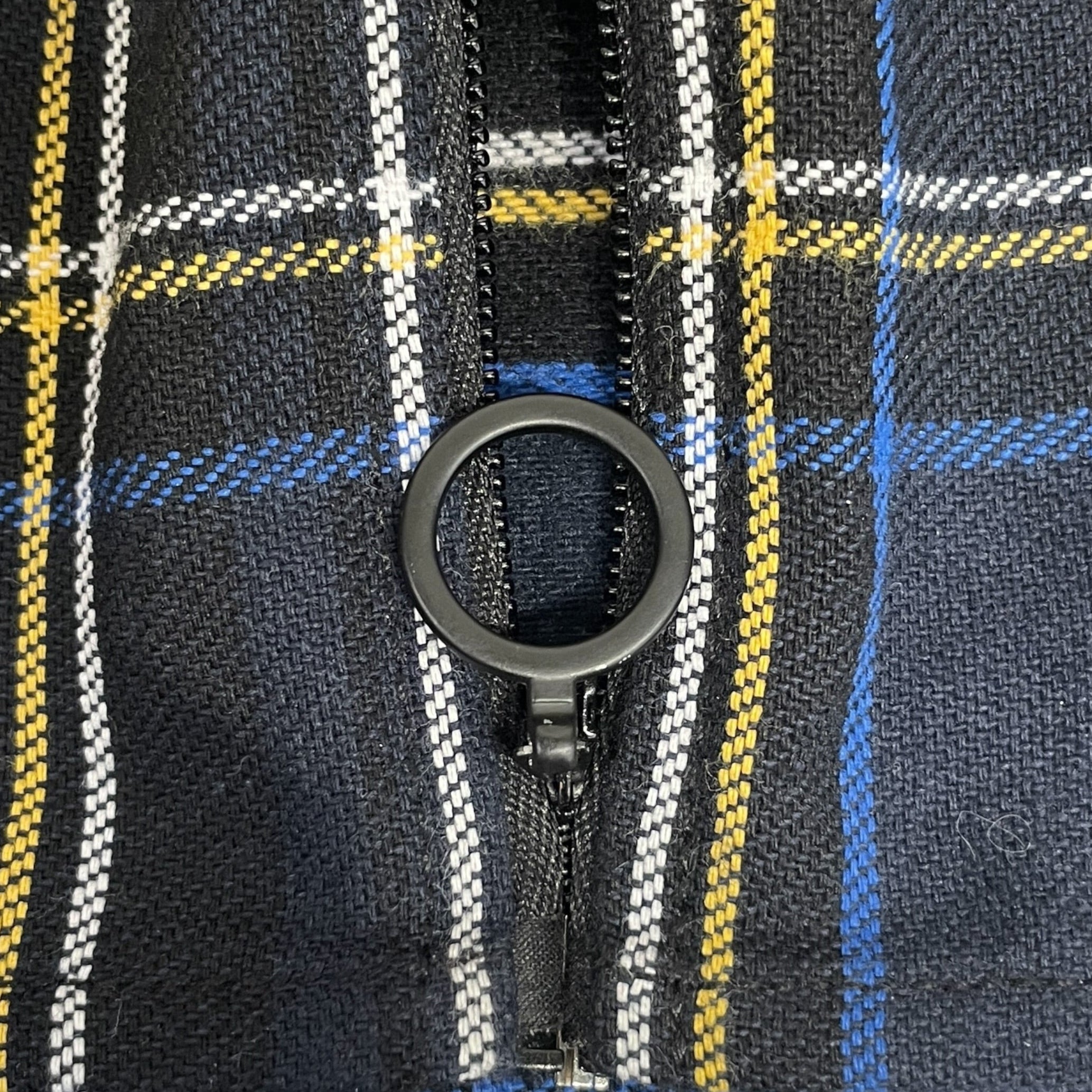 OFF-WHITE/Flannel Shirt/M/Cotton/BLU/Plaid/OFF WHITE ZIP FLANNEL view 5