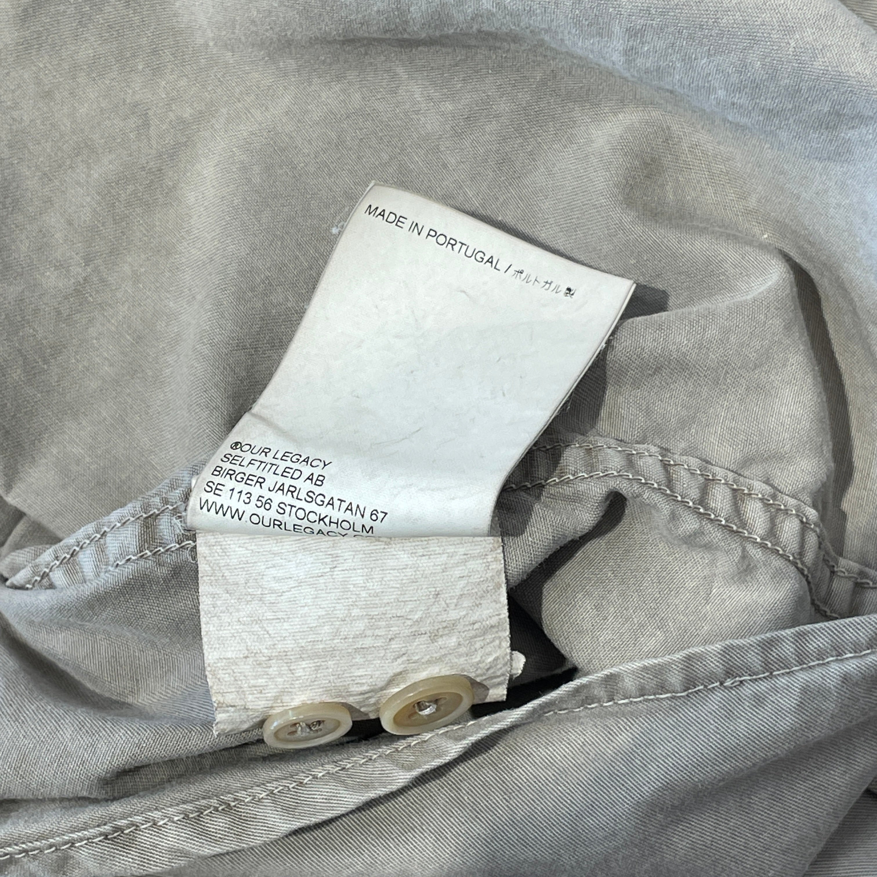 OUR LEGACY/LS Shirt/44/Cotton/GRY/WORKSHOP SHIRT view 5