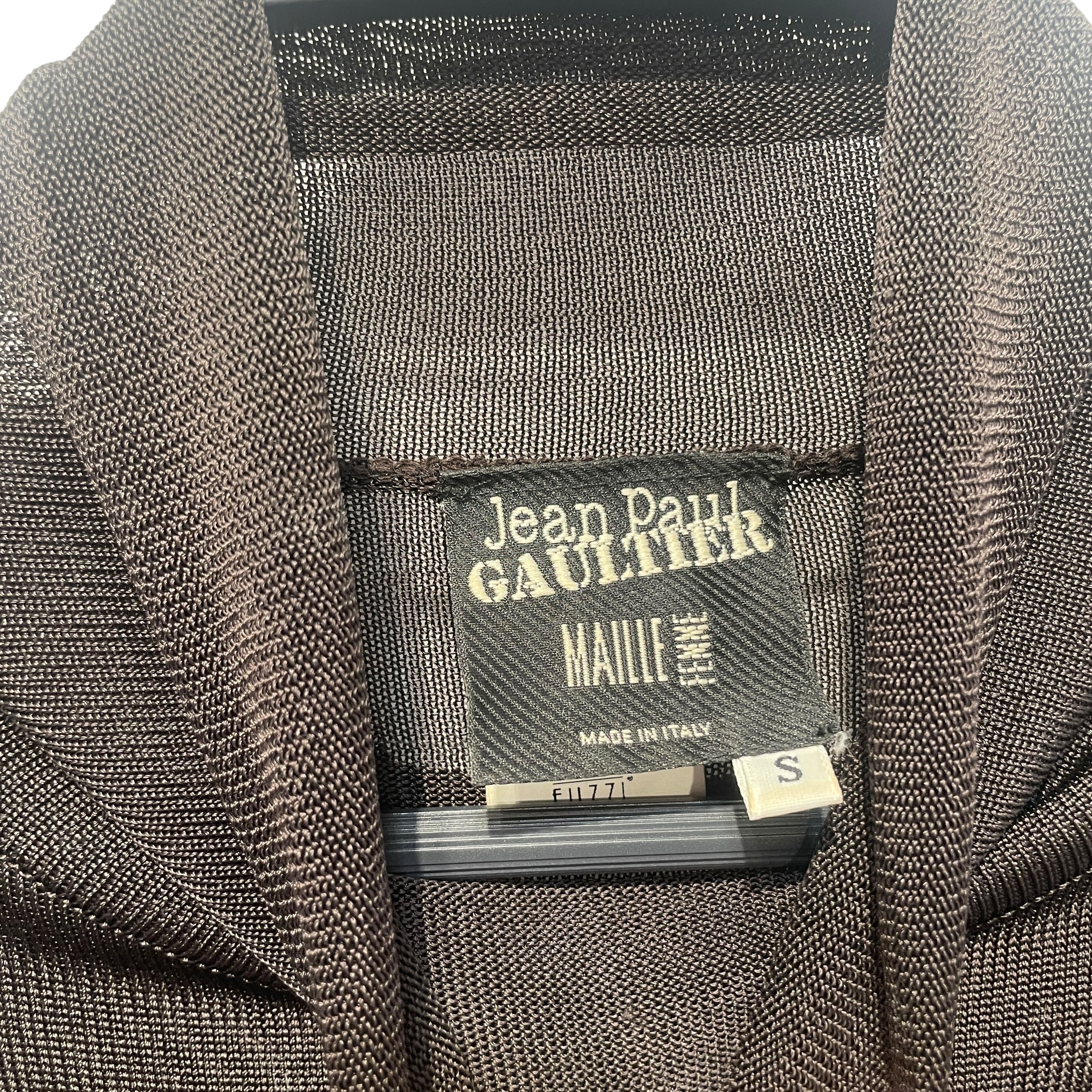 Jean Paul Gaultier/LS T-Shirt/S/Wool/BRW/Turtle Neck/All Over Print/Medallion view 3
