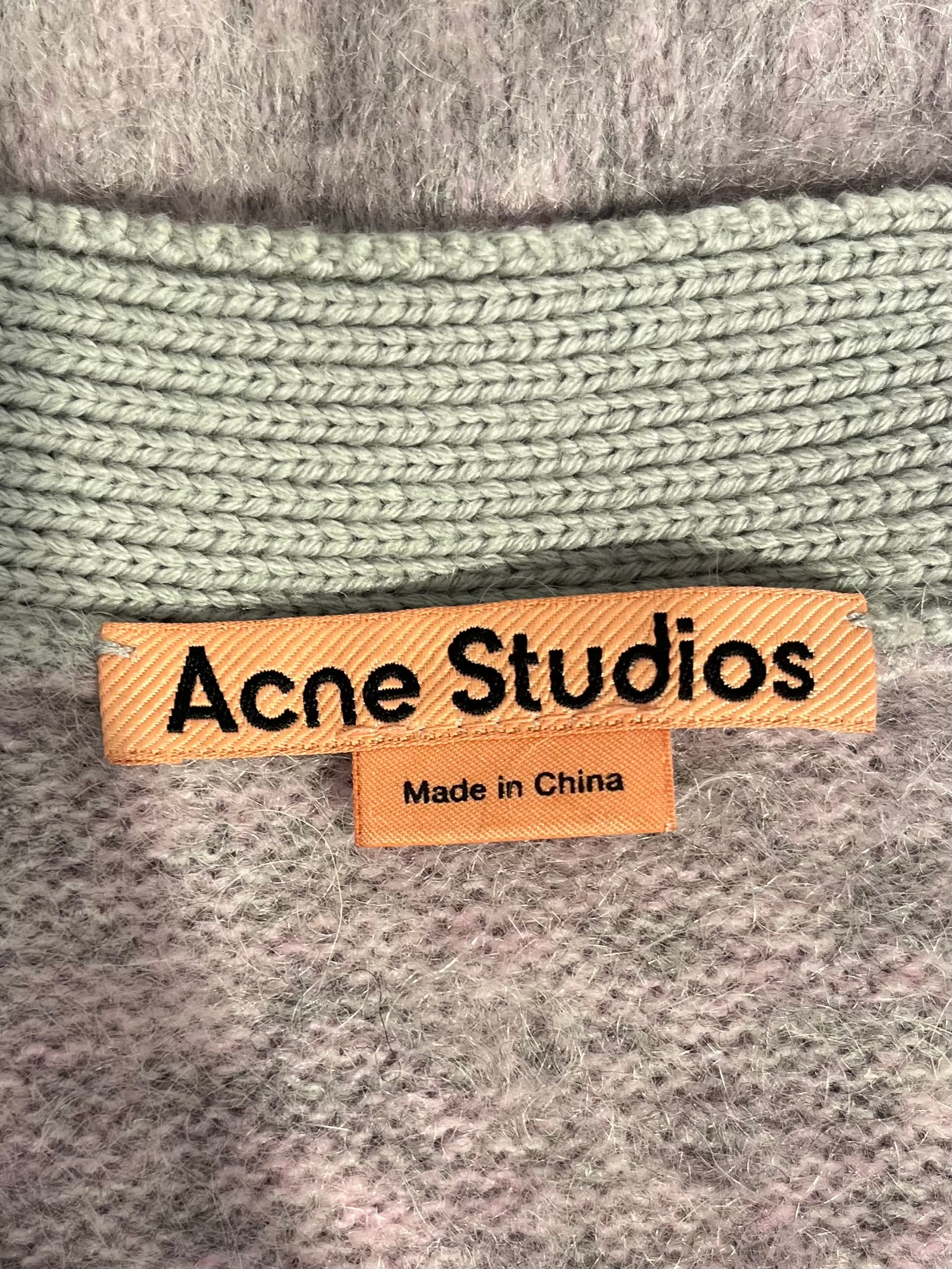 Acne Studios/Cardigan/L/Mohair/PPL/GREY TRIM LARGE BUTTONS view 3