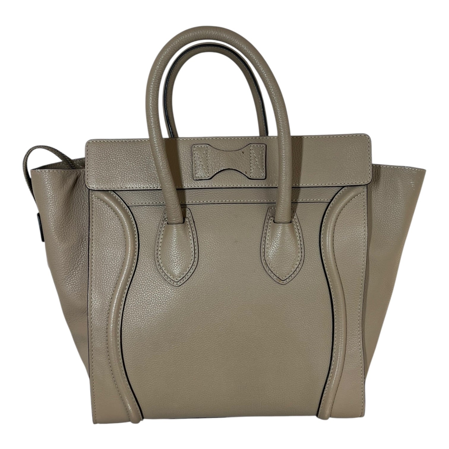 CELINE/Hand Bag/Leather/CML/LUGGAGE TOTE view 2