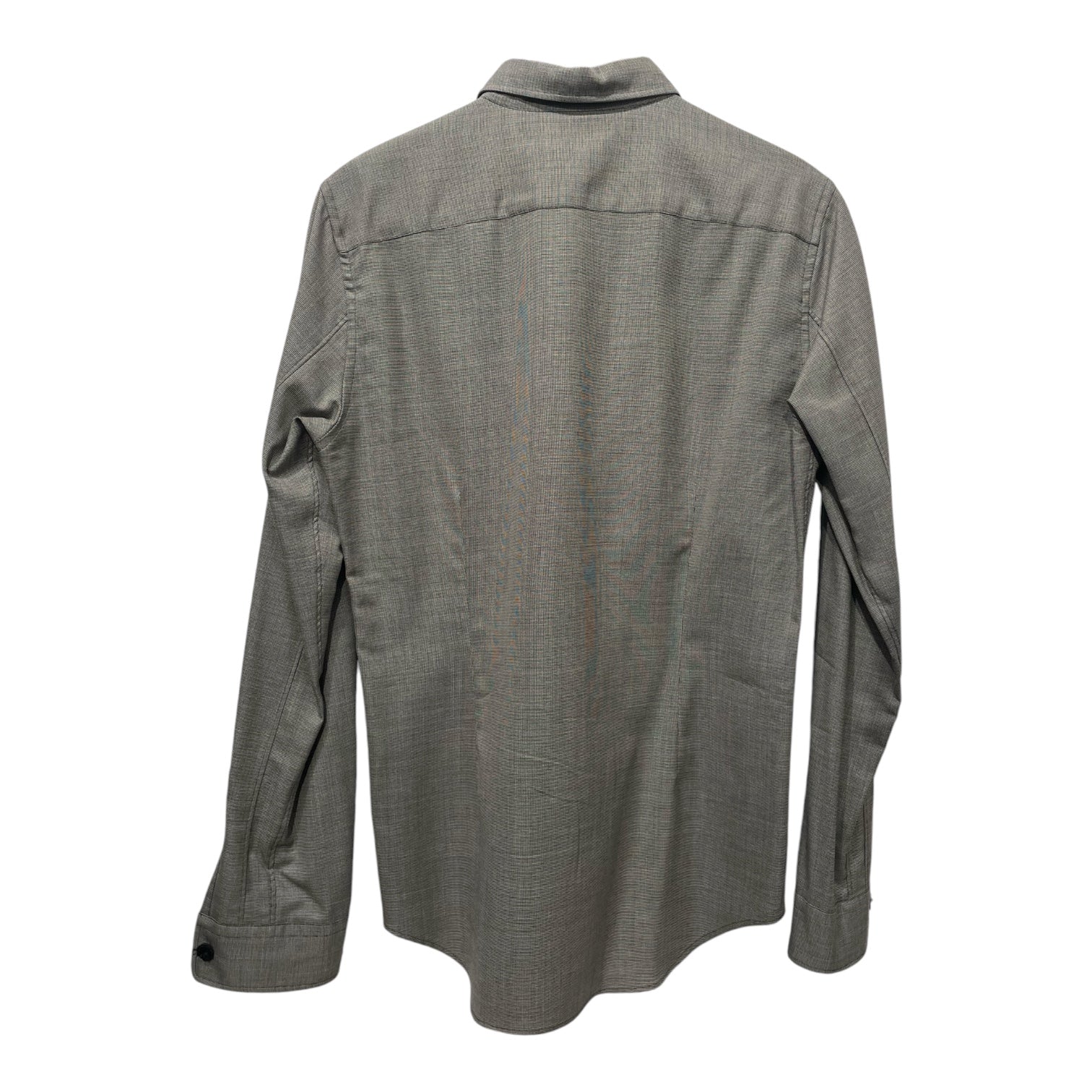 COMME des GARCONS HOMME PLUS/LS Shirt/M/Wool/GRY/Grey Button Up view 2