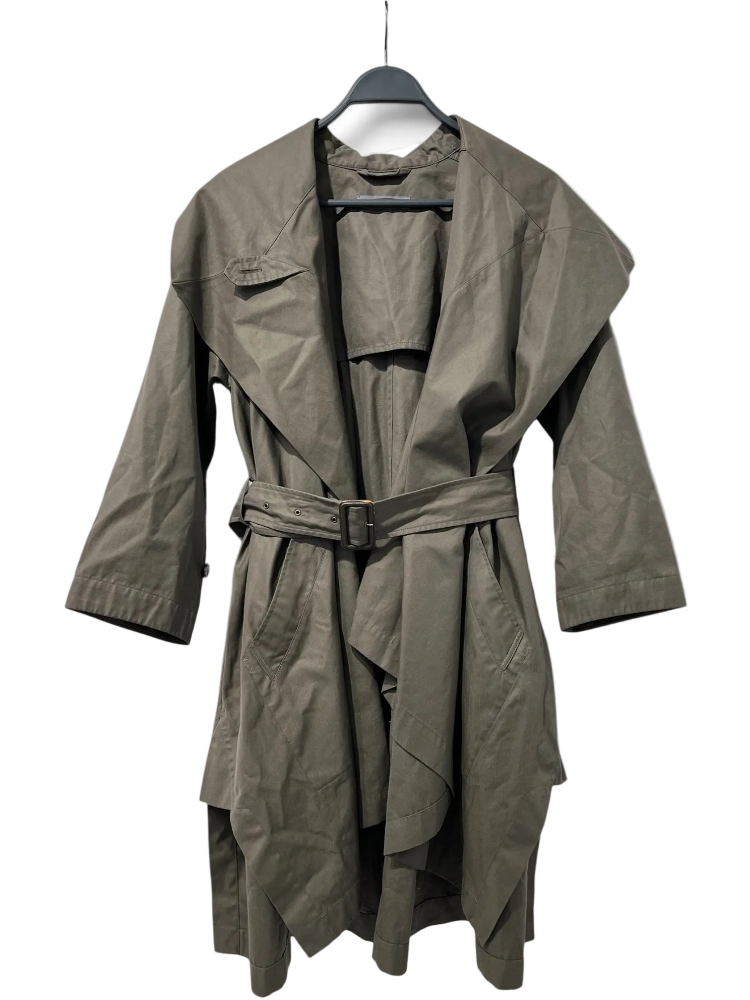 ISSEY MIYAKE/Trench Coat/M/Cotton/KHK/BELTED 80S JG61028 view 1