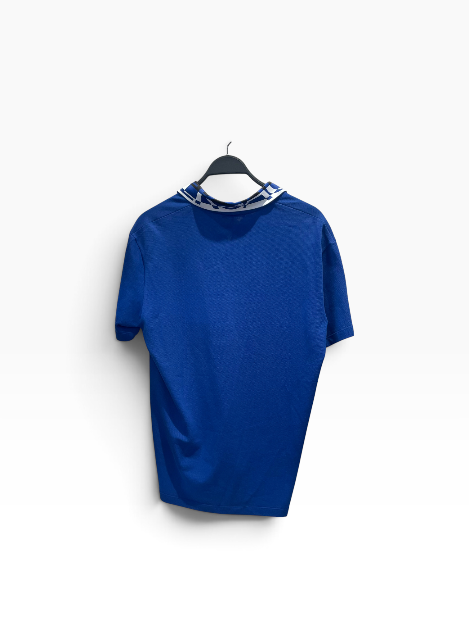 VERSACE/T-Shirt/L/Cotton/BLU/Logo Embroidery view 2