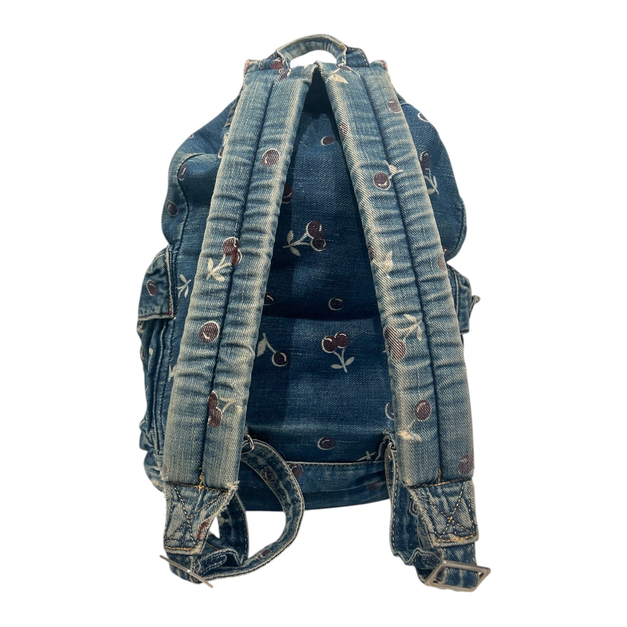 HYSTERIC GLAMOUR/Backpack/Graphic/Cotton/BLU/cherry backpack view 3