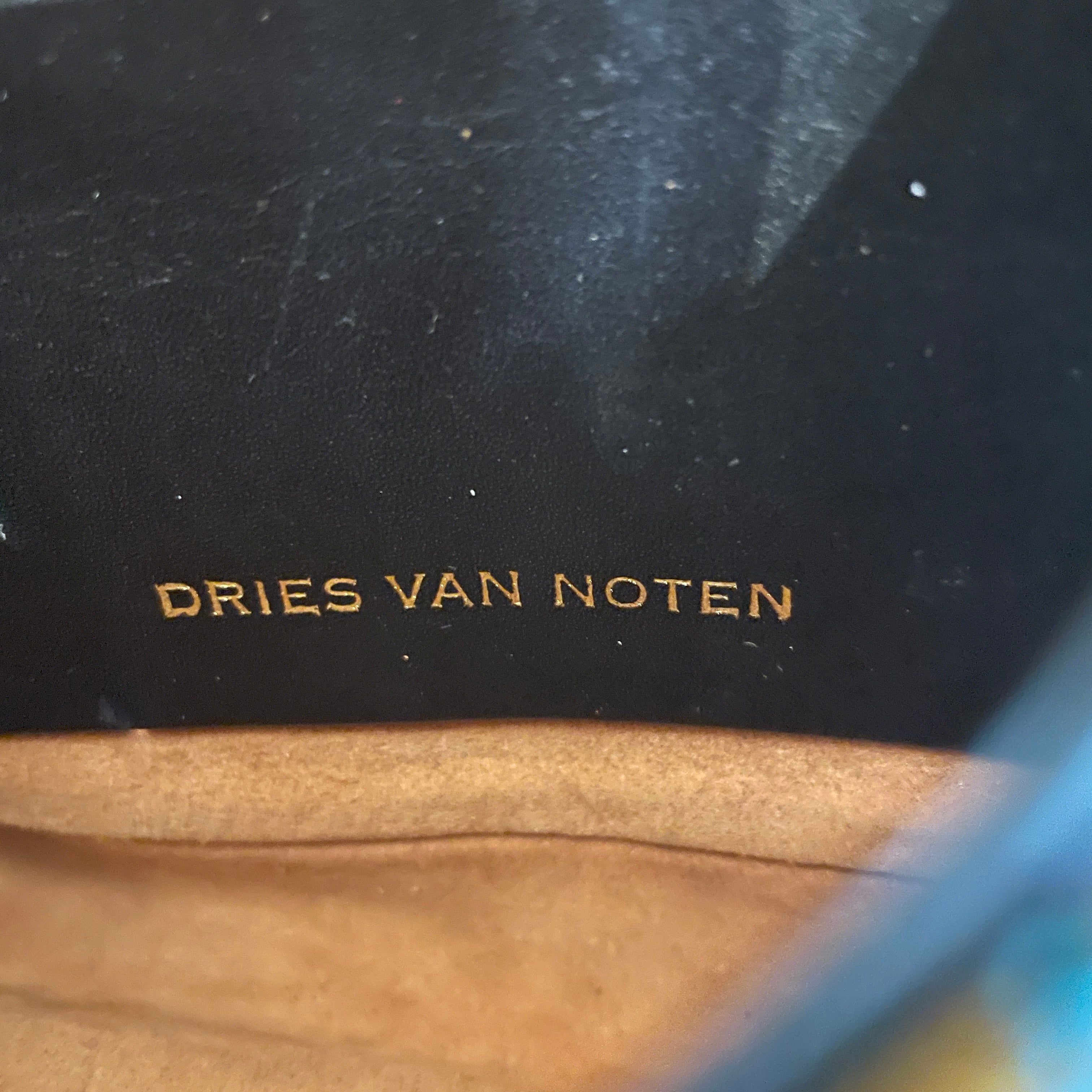 DRIES VAN NOTEN/Cross Body Bag/Floral Pattern/Hemp/BLU/METAL STRAP/CML BLU GRAPHIC view 4