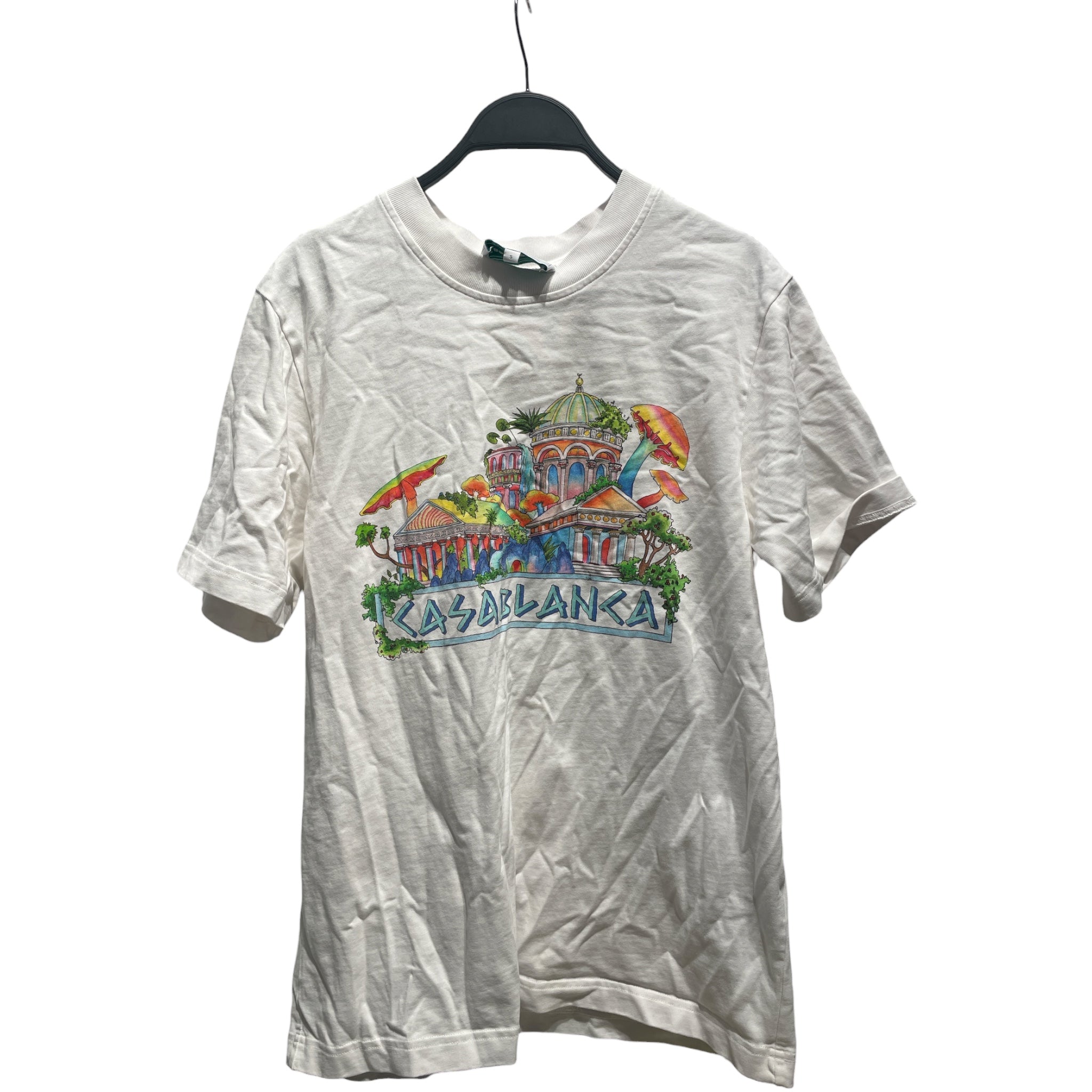 CASABLANCA/T-Shirt/S/Cotton/WHT/Casa House view 1