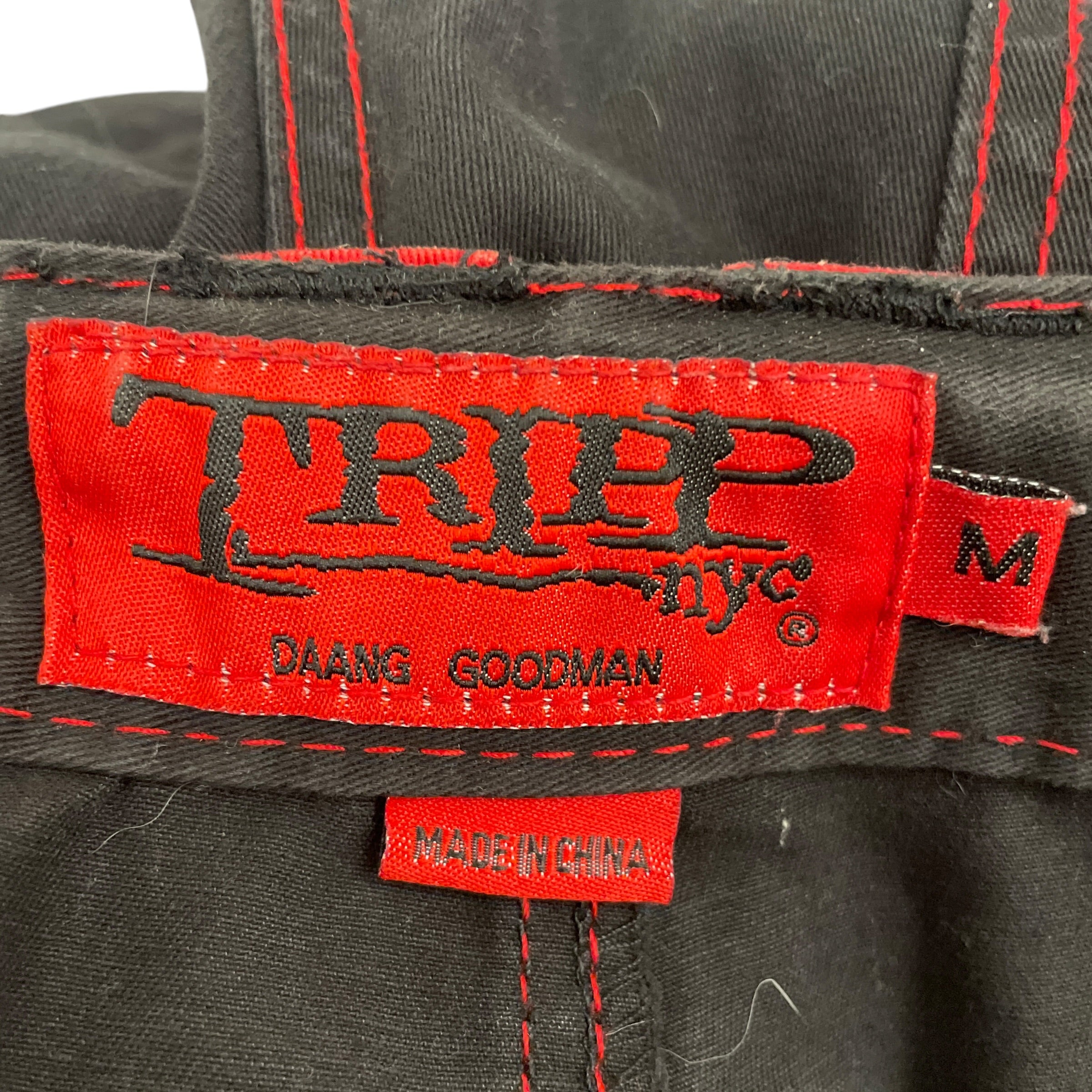 TRIPP NYC/Cargo Pants/M/Cotton/BLK/RED/BLACK SCARE RAVE CARGO view 3