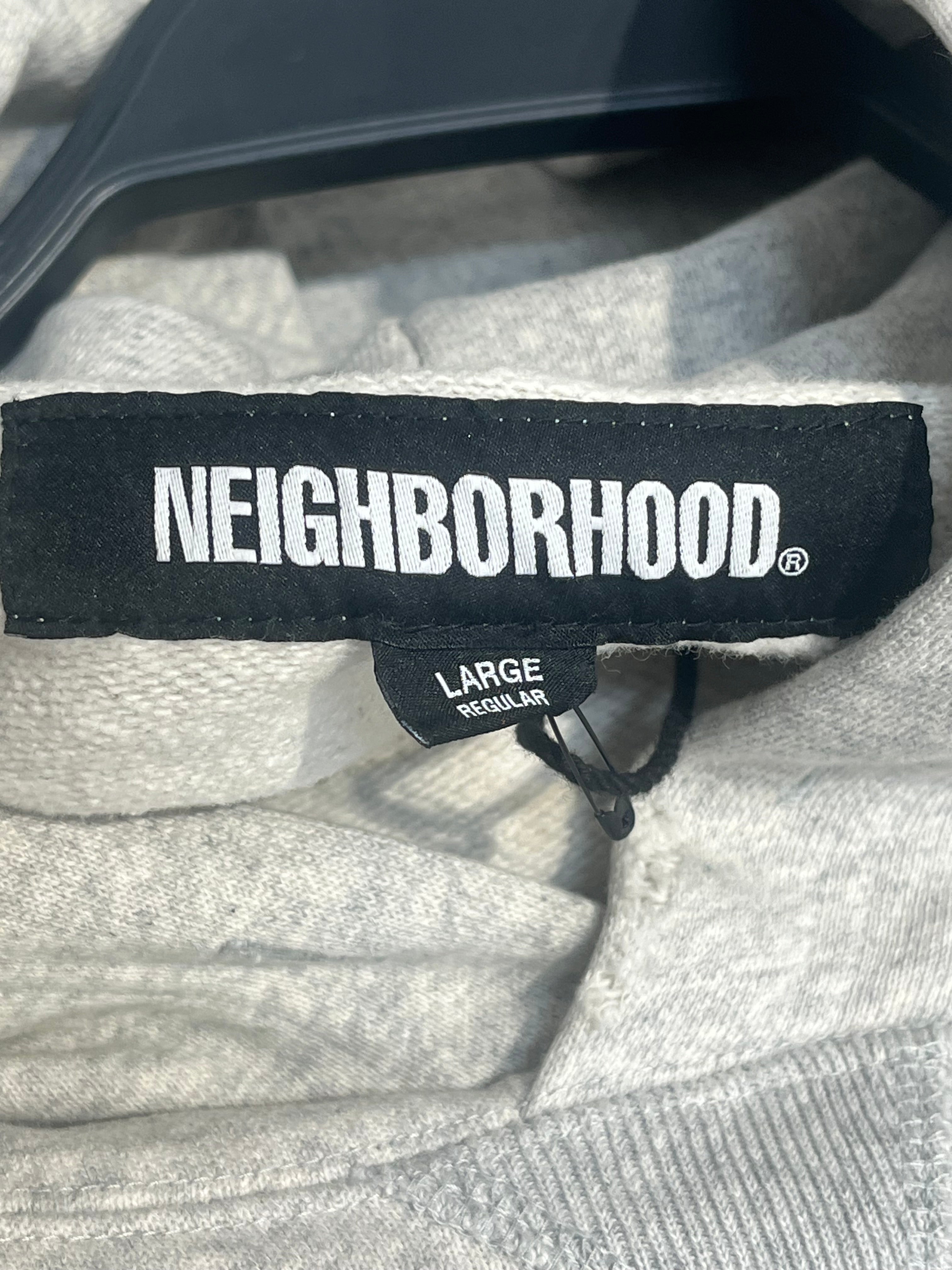 NEIGHBORHOOD/Hoodie/L/Cotton/GRY/PAINT SPLATTER DISTRESSED view 3