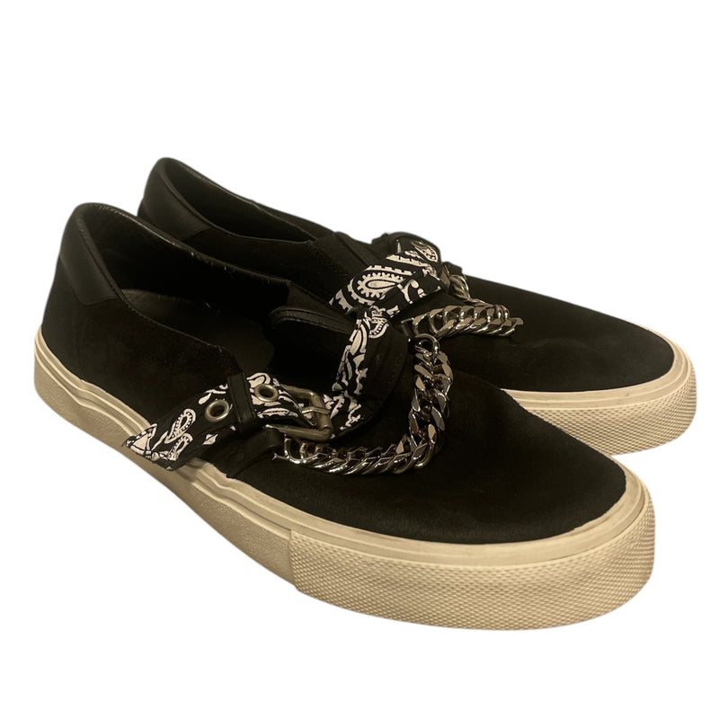 AMIRI/Low-Sneakers/EU 40/Suede/BLK/Bandana Chain Slip On
