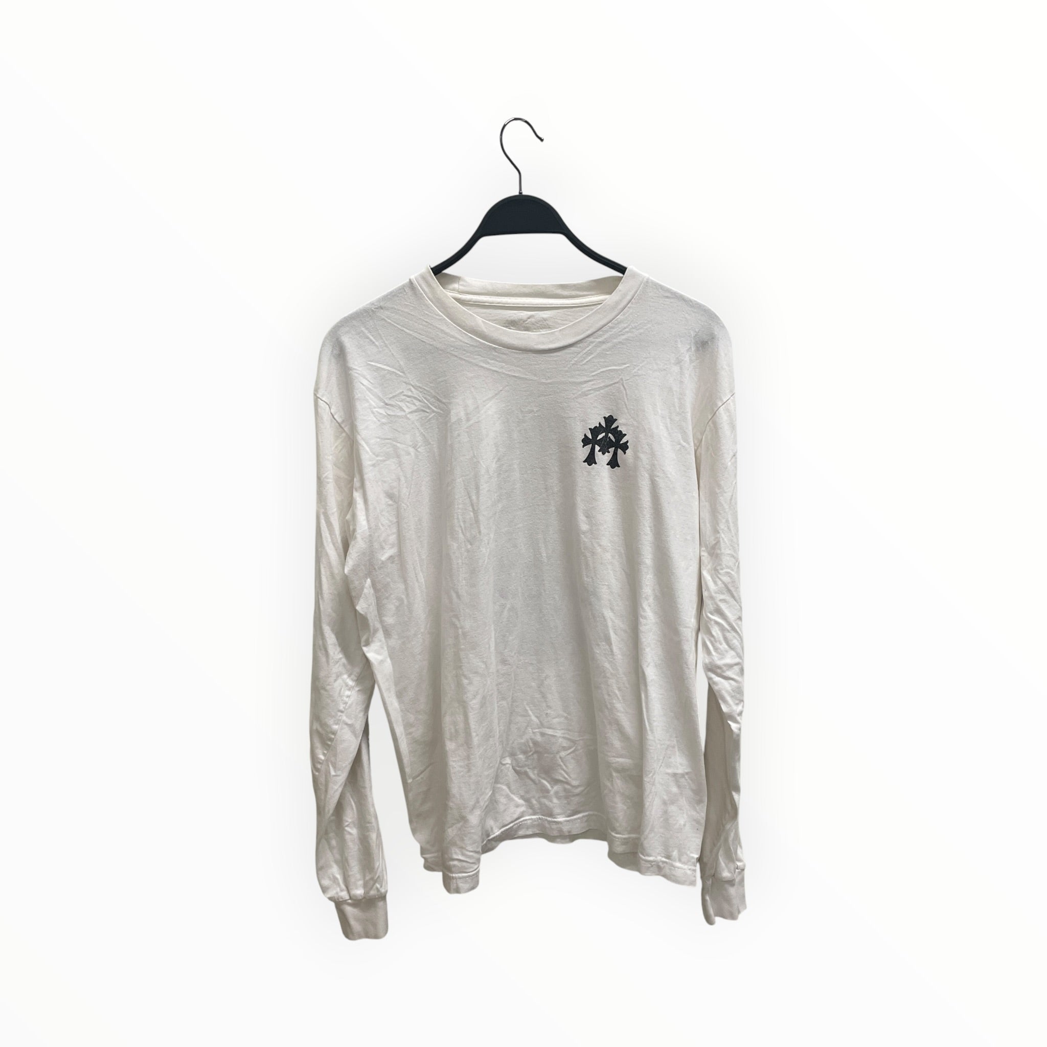 CHROME HEARTS/LS T-Shirt/XL/Cotton/WHT/SUGAR JONES BOOT BACK GRAPHIC view 1