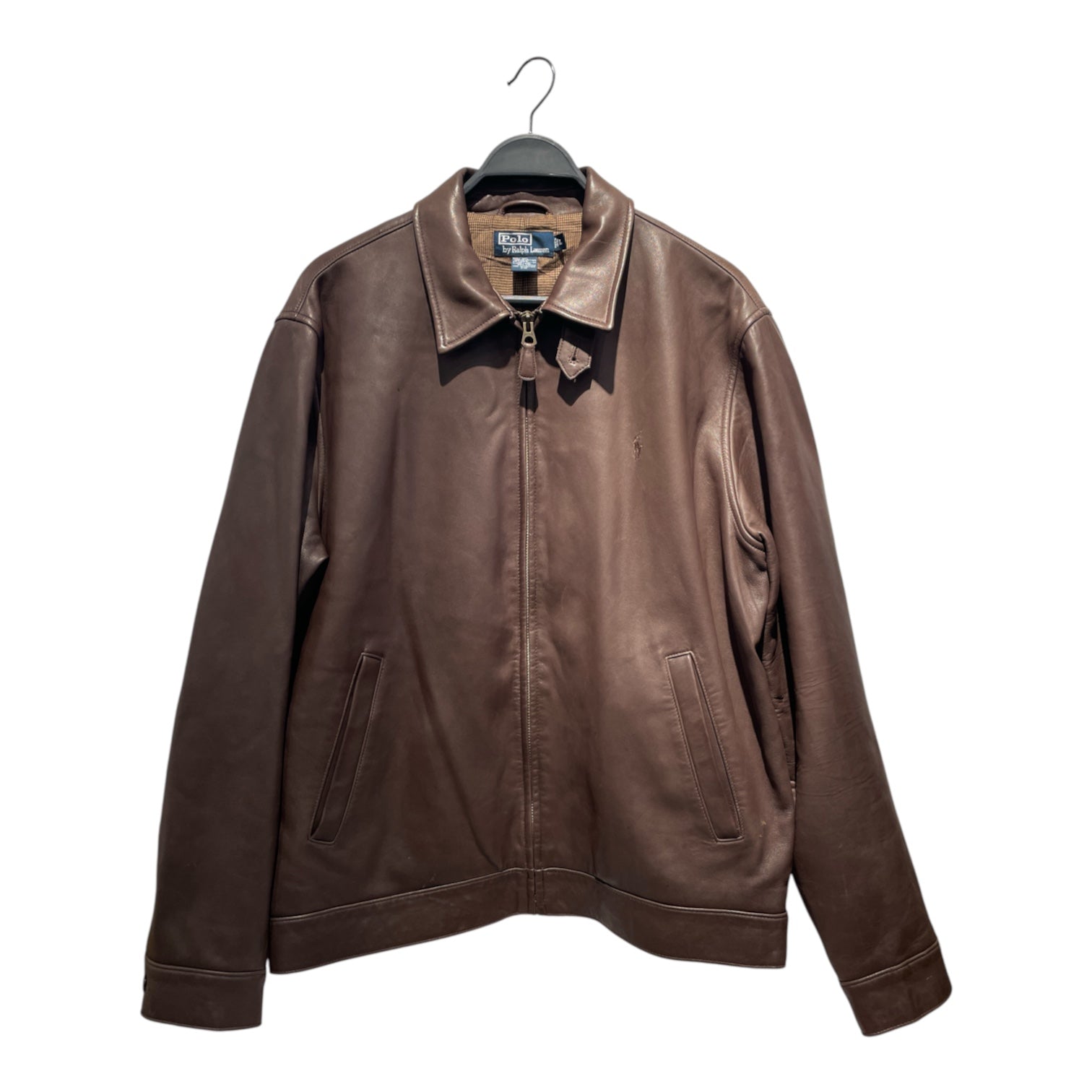 POLO RALPH LAUREN/Leather Jkt/L/Leather/BRW/ view 1