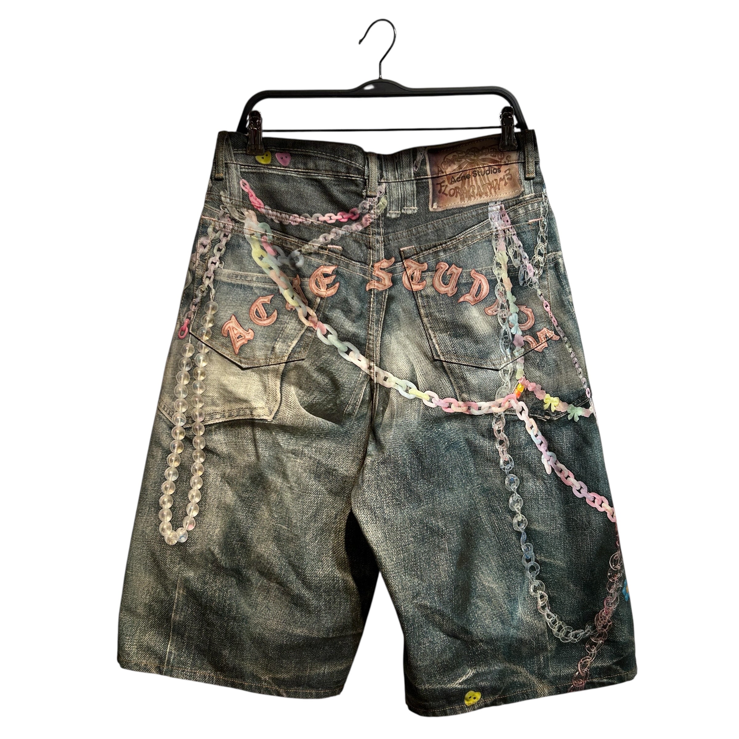 Acne Studios/Shorts/48/Denim/BLU/Trompe L'Ooeil Keychance Jort view 2