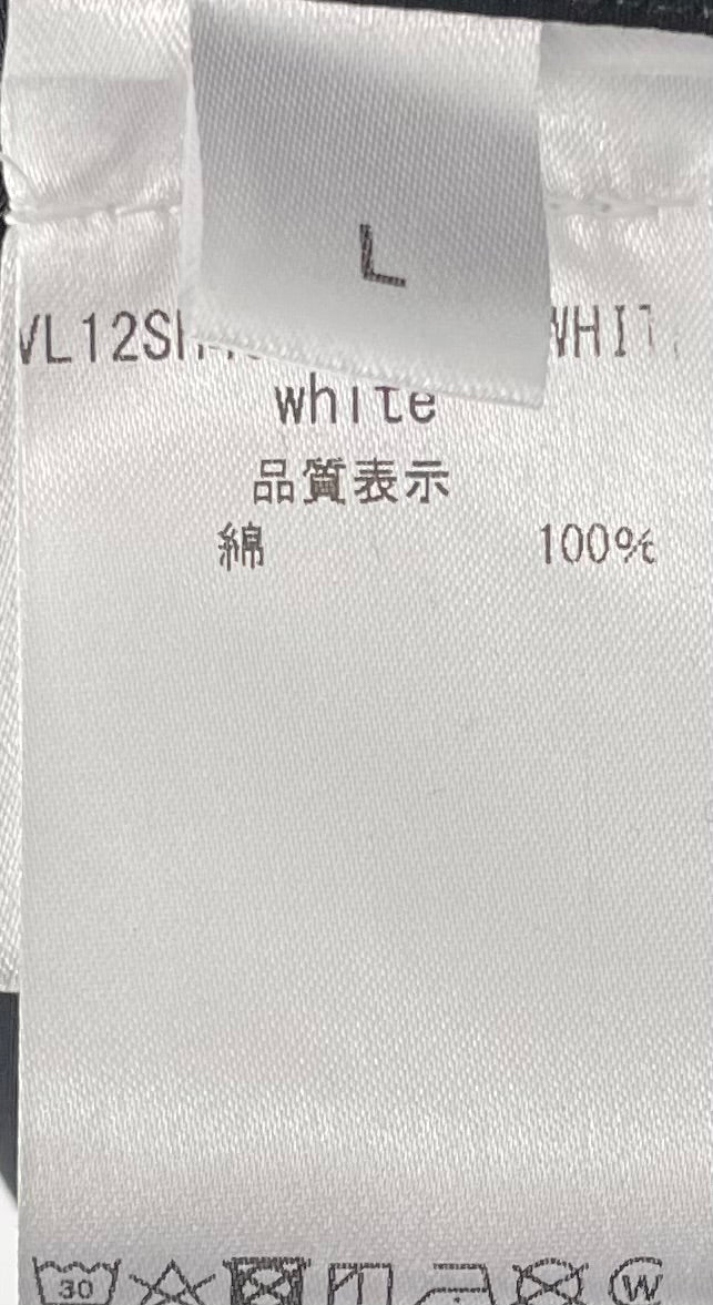 VETEMENTS/LS Shirt/L/Cotton/BLK/Open Coller/All Over Print/BARCODE view 5