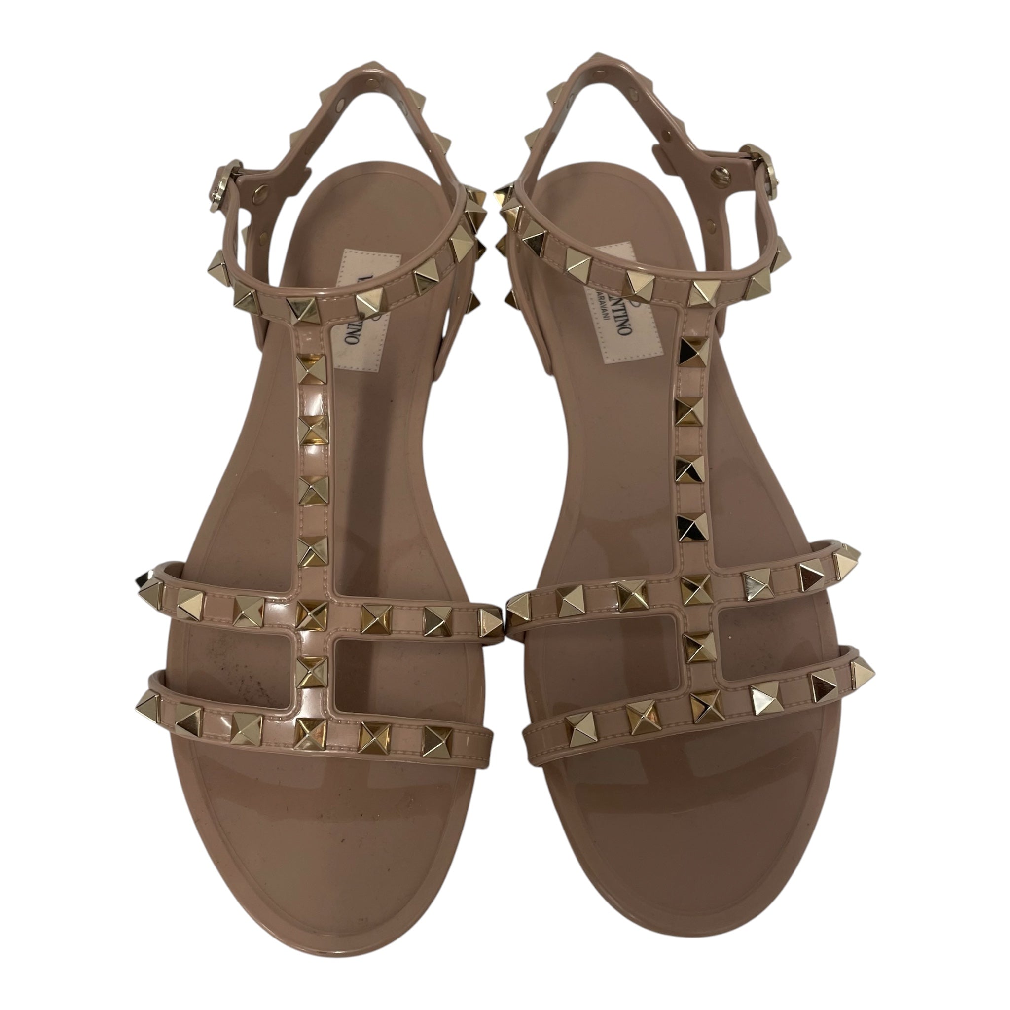 VALENTINO GARAVANI/Sandals/US 7.5/Leather/PNK/Studded view 4