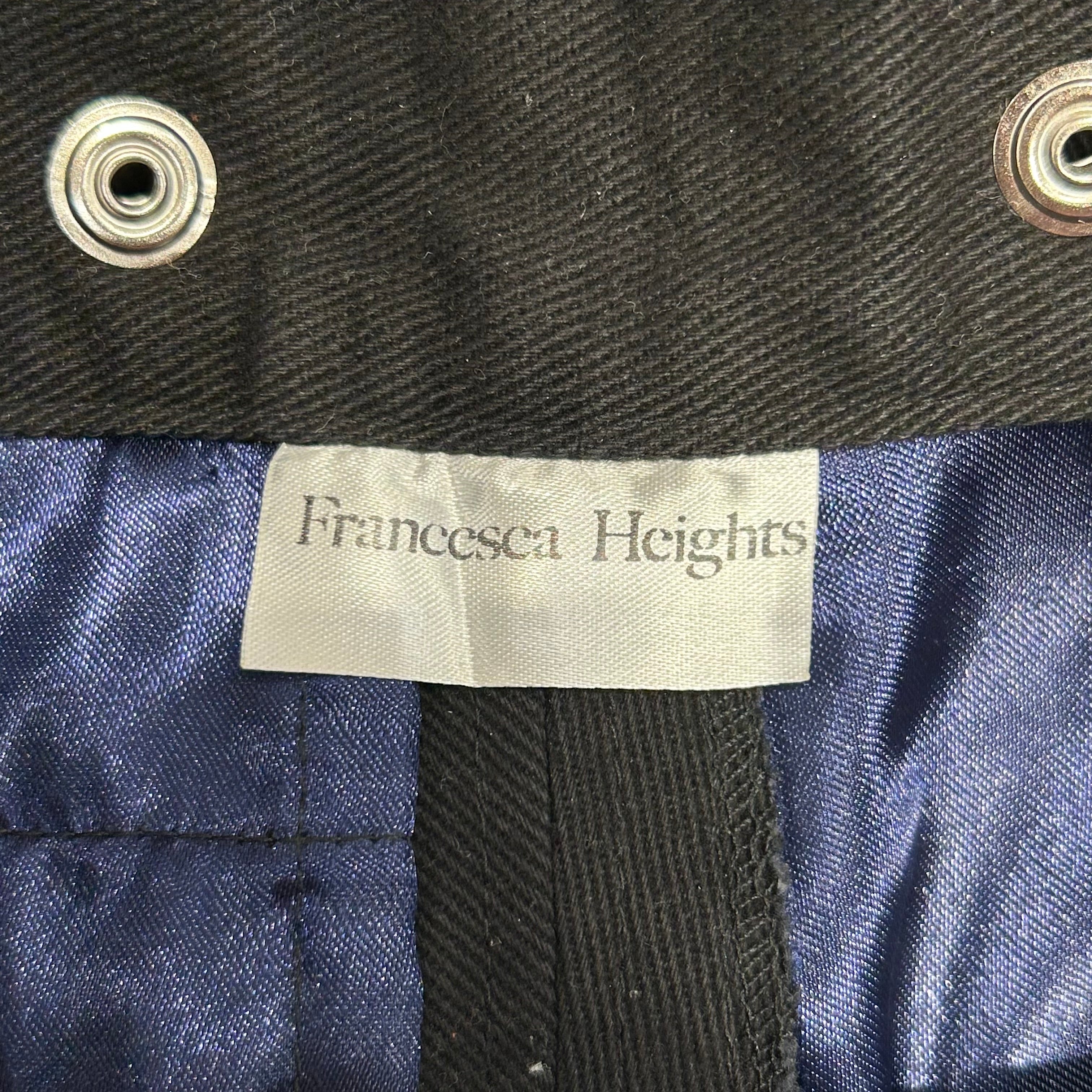 Francessca  Heights/Straight Pants/S/Cotton/BLK/Button Front view 3