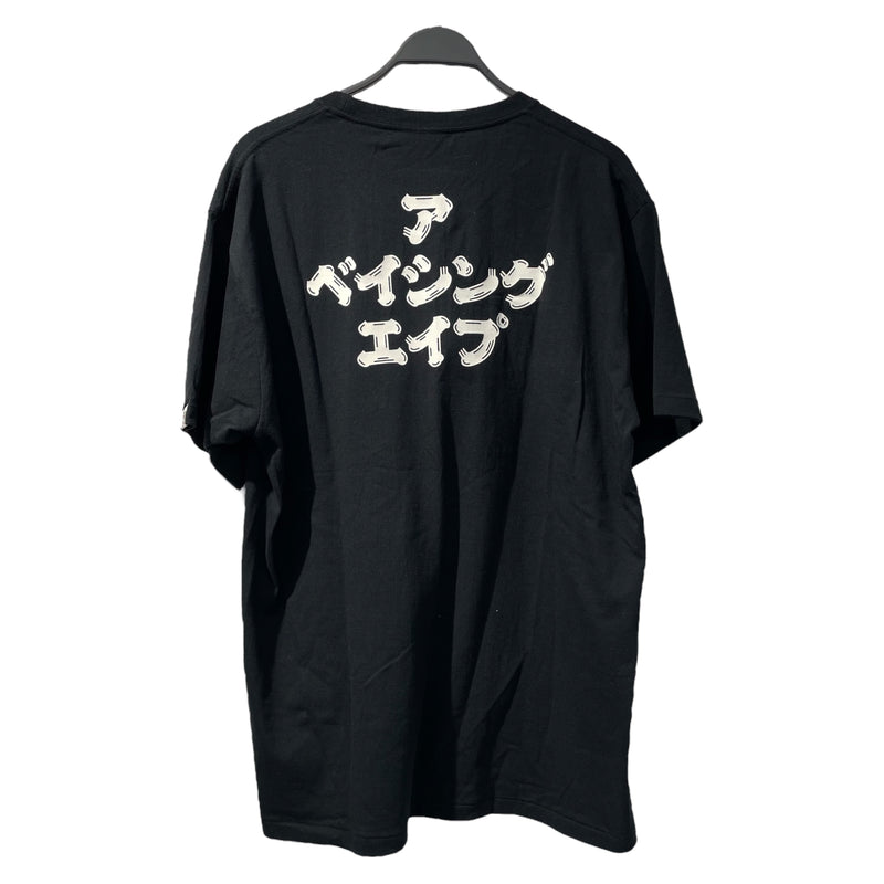 A BATHING APE/T-Shirt/XL/Cotton/BLK/