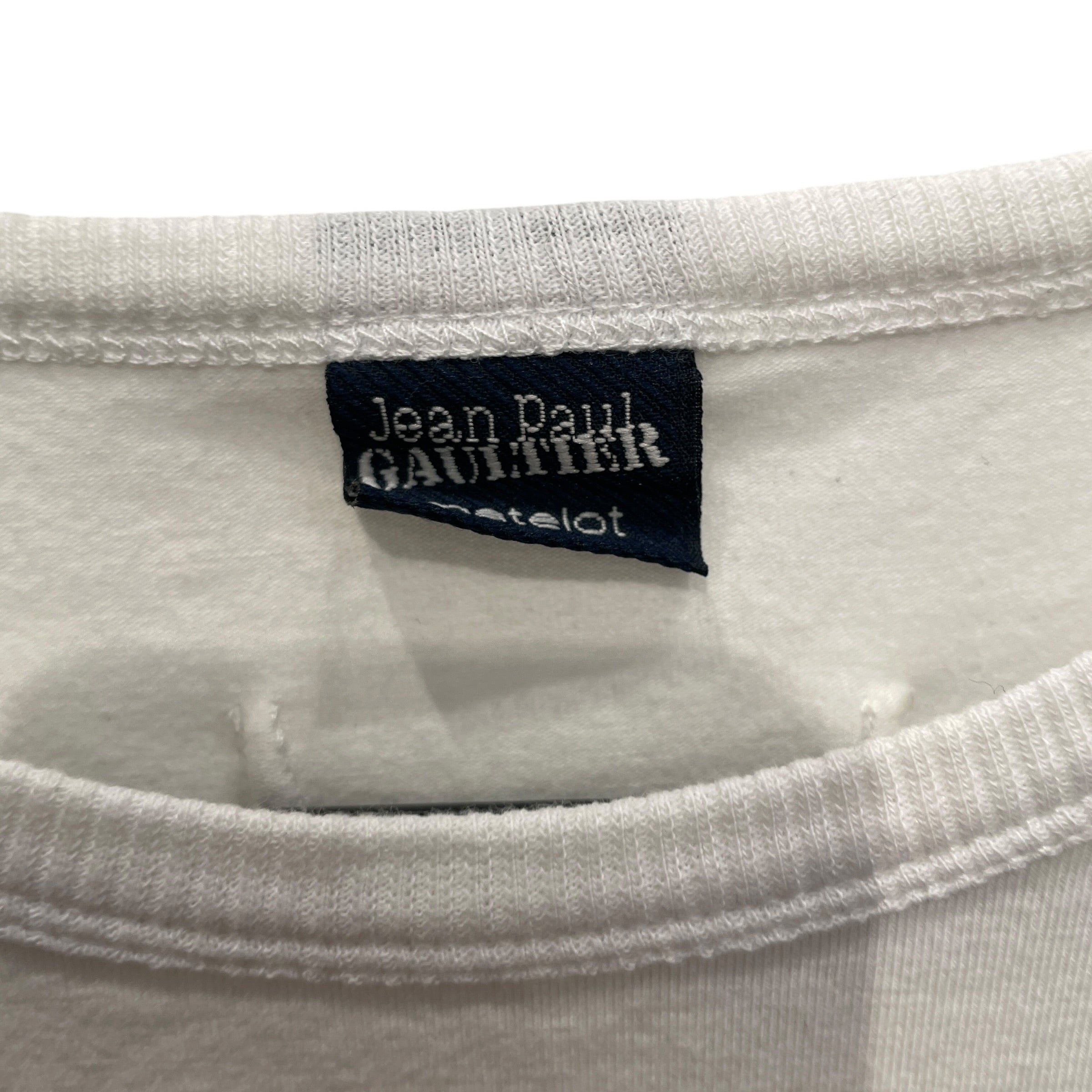 Jean Paul Gaultier/LS T-Shirt/XL/Cotton/WHT/Stripe/MATELOT view 3