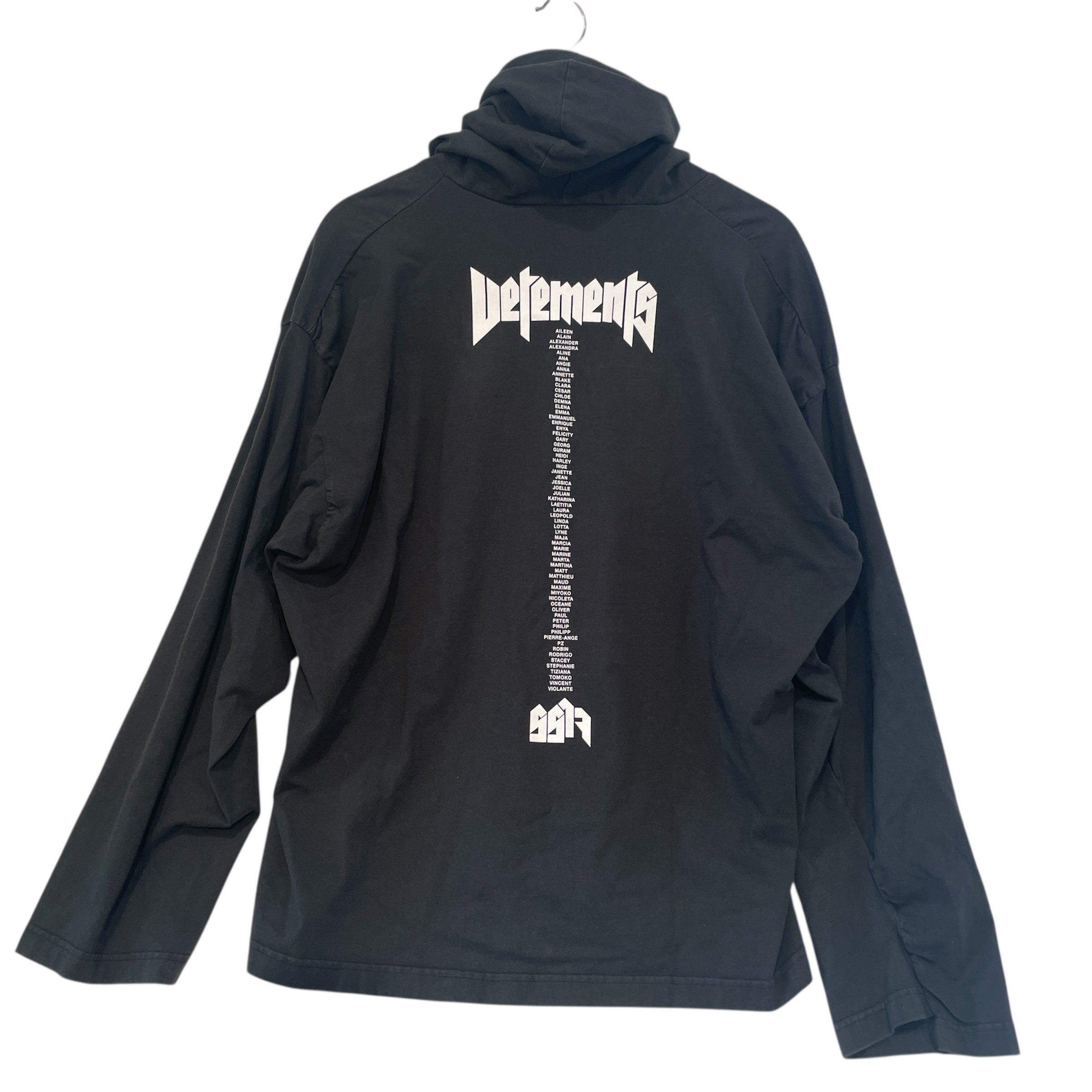 VETEMENTS/Hoodie/L/Cotton/BLK/Tour Shirt view 2