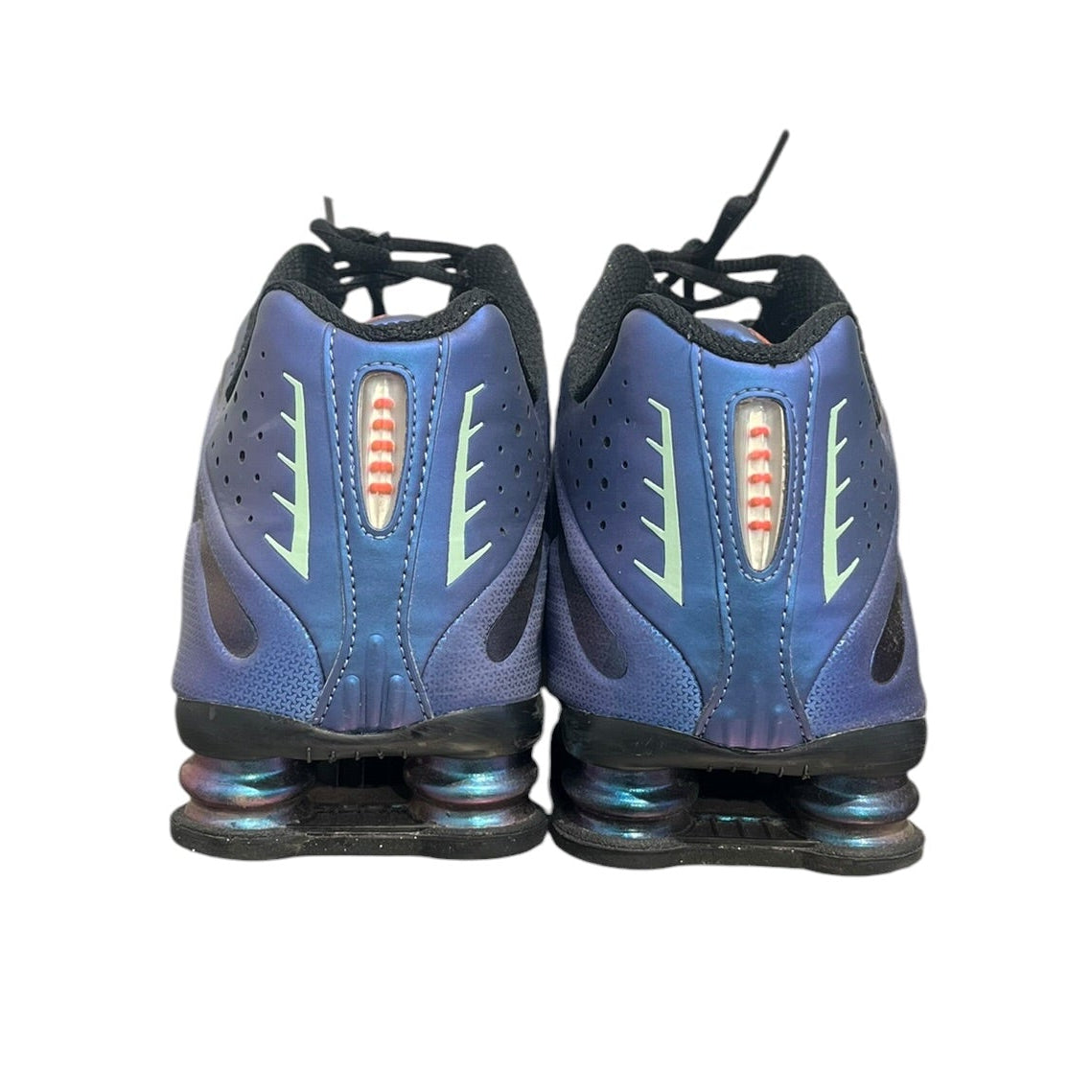 NIKE/SHOX R4/Low-Sneakers/US 12.5/Iridescent/BLU/HQ3446-001 view 2