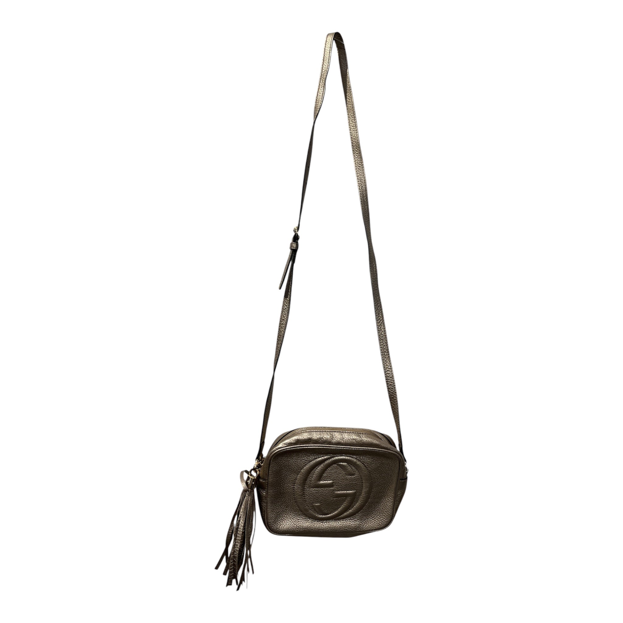 GUCCI/Cross Body Bag/Leather/GLD/SOHO DISCO GLD/SLV COLOR view 1