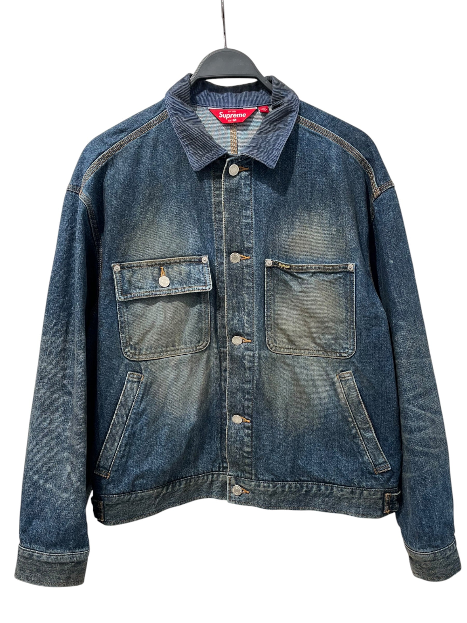 Supreme/Denim Jkt/M/Cotton/IDG/SELVEDGE BUTTON DOWN 4POCKET view 1
