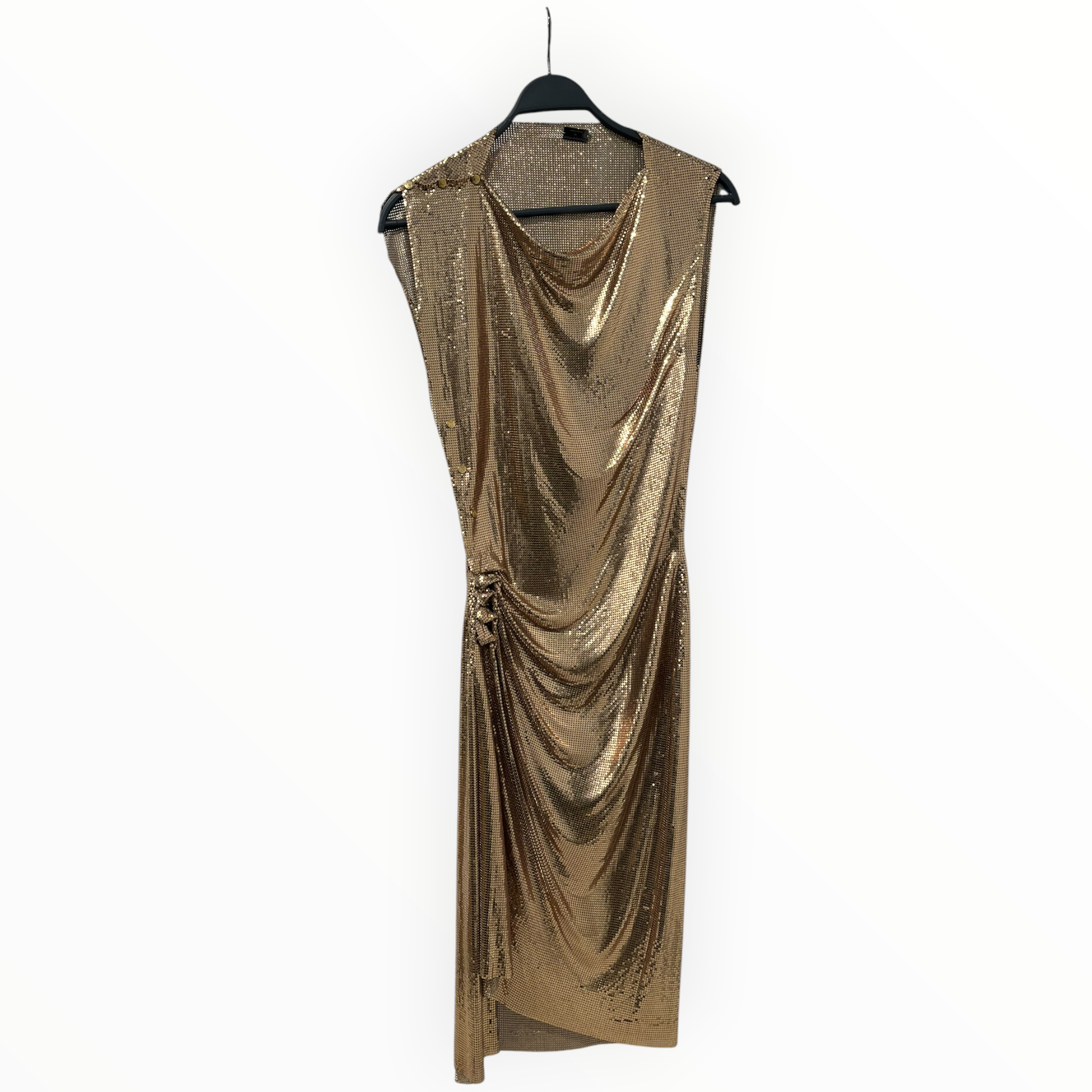 paco rabanne/Dress/36/GLD/BNWT CHAINMAIL DRESS view 1
