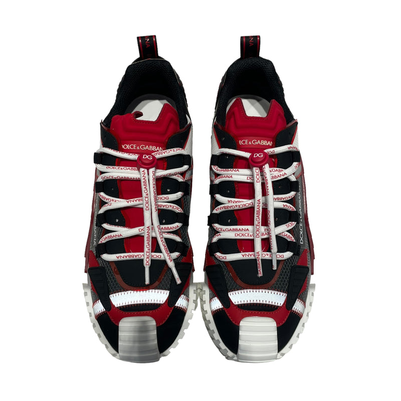 DOLCE&GABBANA/Low-Sneakers/US 12/All Over Print/RED/