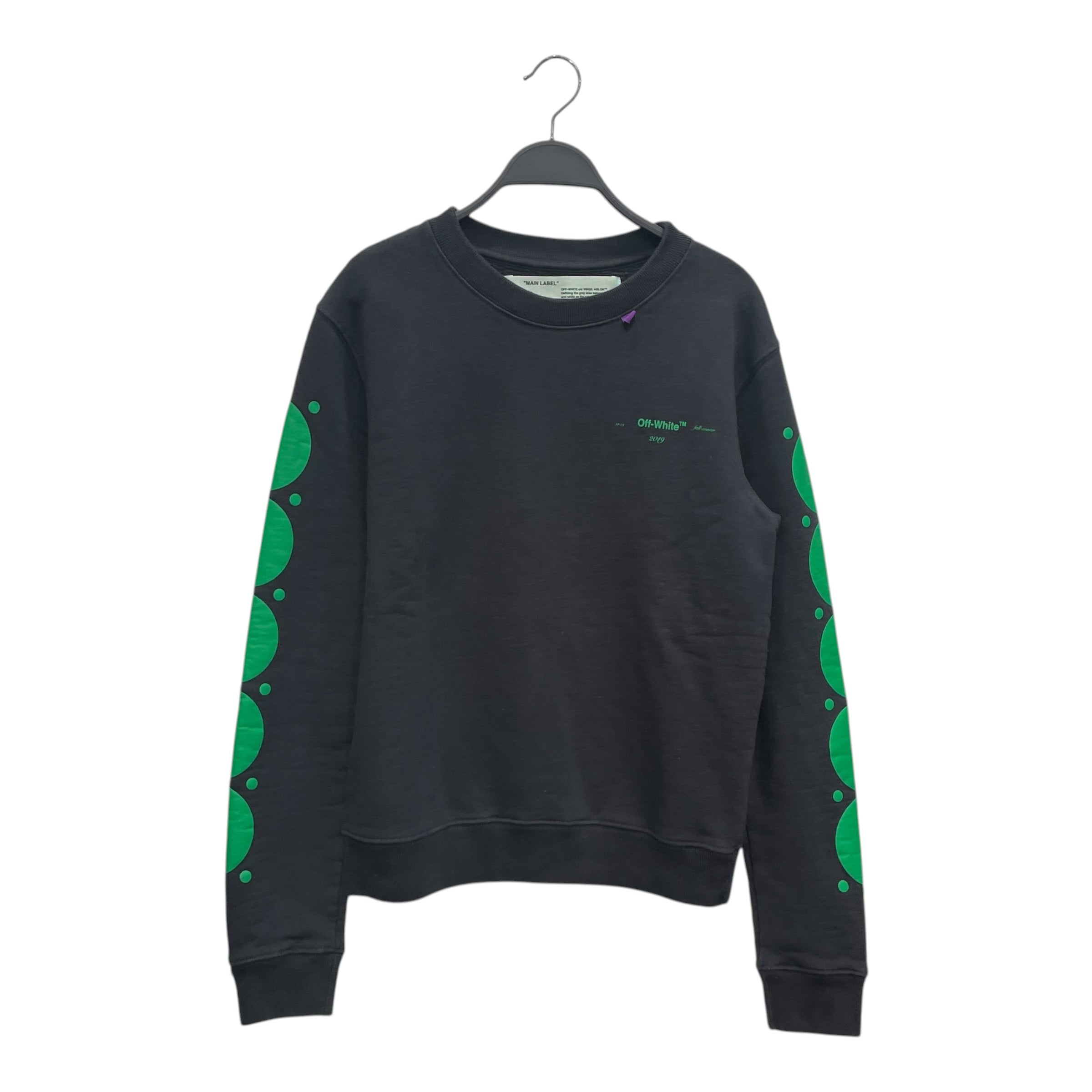 OFF-WHITE/Sweatshirt/S/Cotton/GRY/FW19 DOTS LOGO view 1