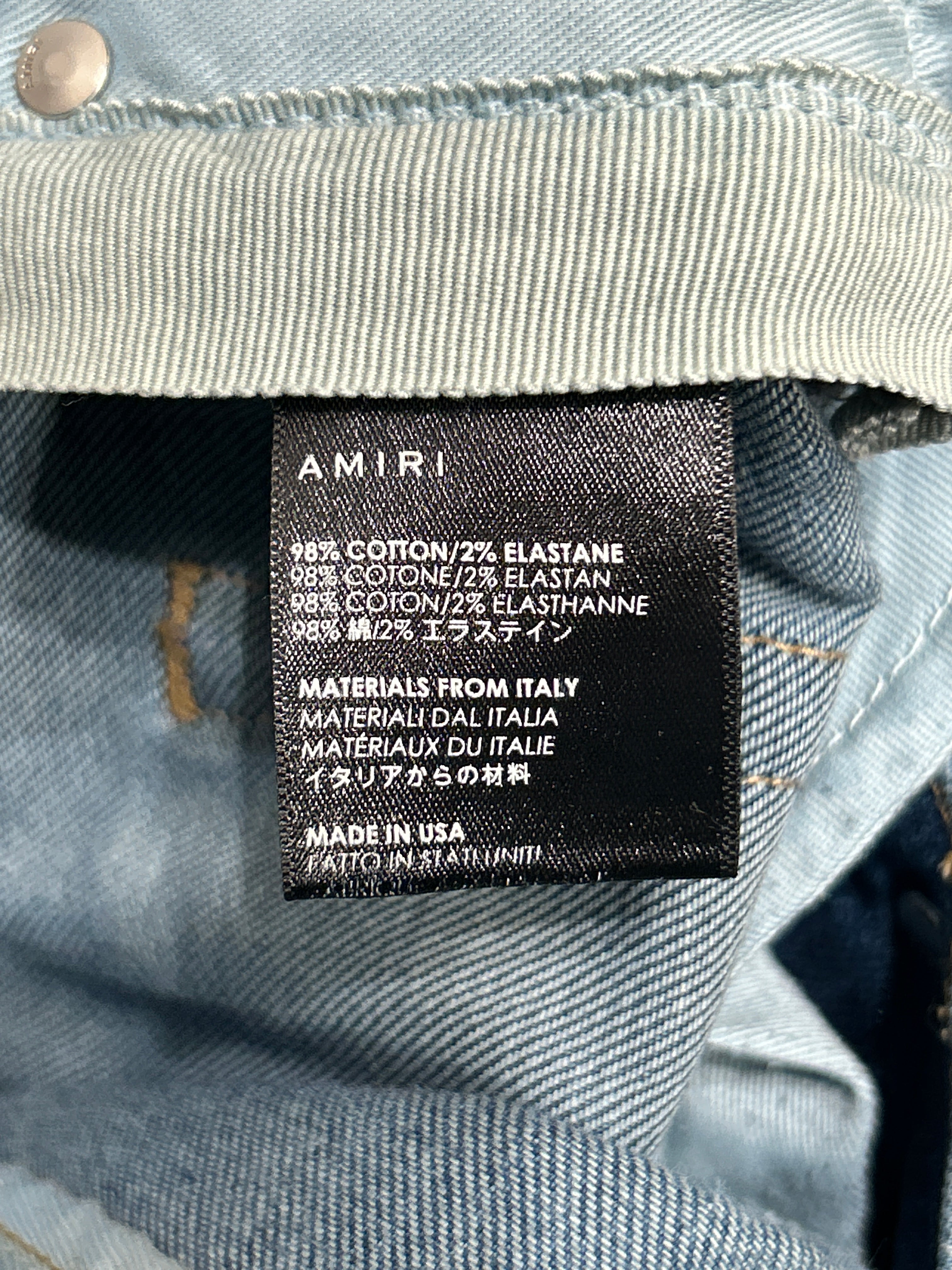 AMIRI/Skinny Pants/33/Denim/BLU/star patches view 4