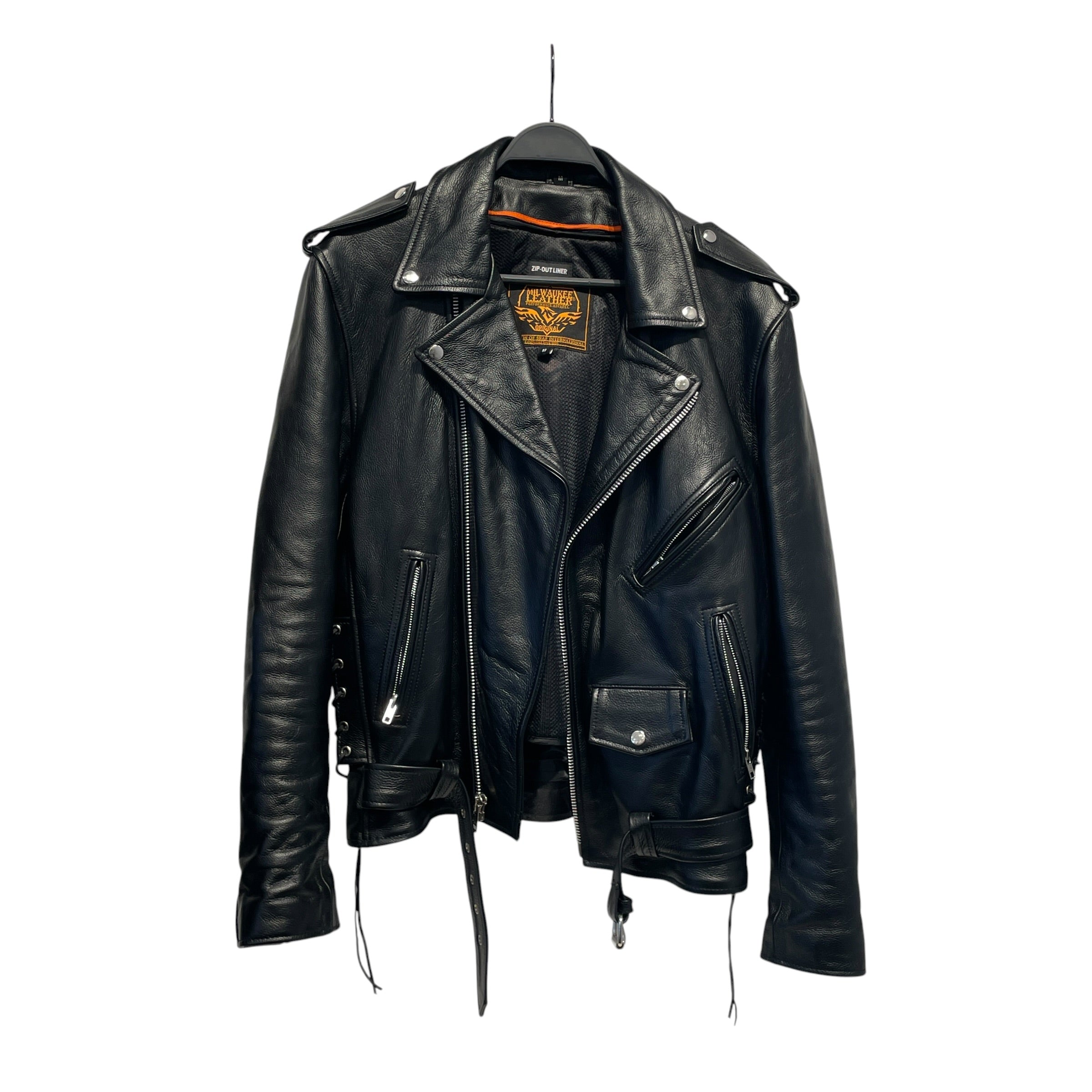 HARLEY DAVIDSON/Leather Jkt/M/Leather/BLK/ view 1