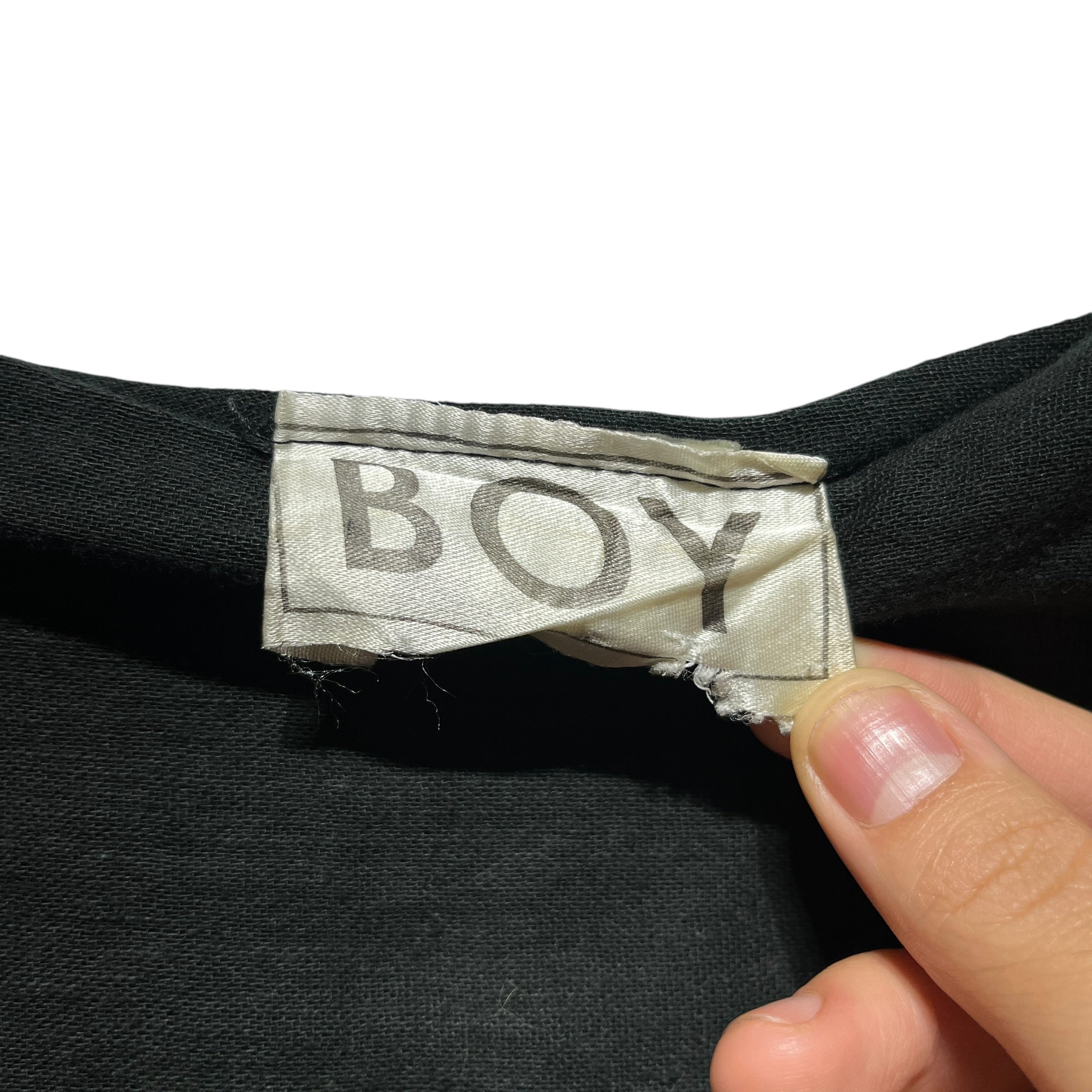 BOY LONDON/LS Shirt/Cotton/BLK/80S BONDAGE LS TOP view 2
