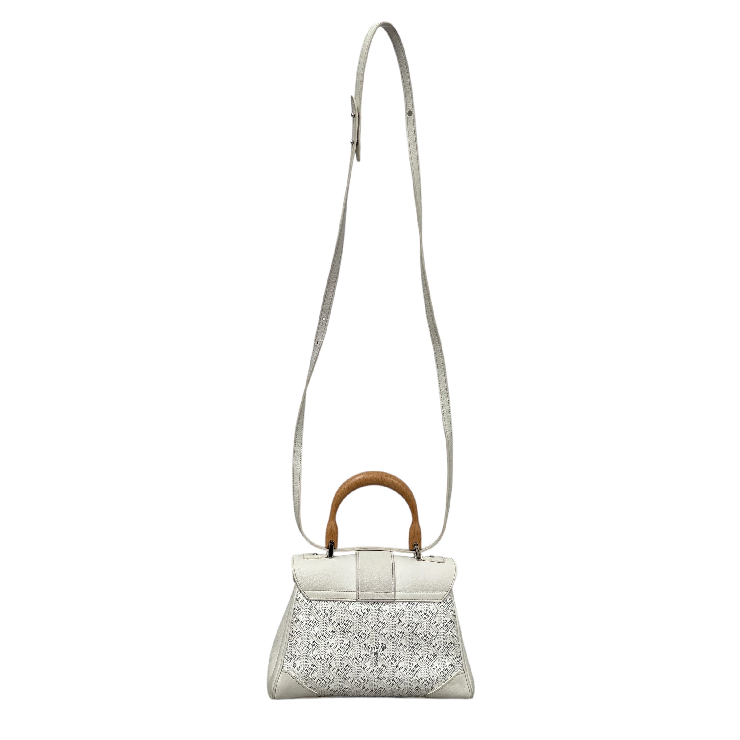 GOYARD/Cross Body Bag/XS/Monogram/Leather/WHT/MINI SAIGON CROSSBODY BAG view 2