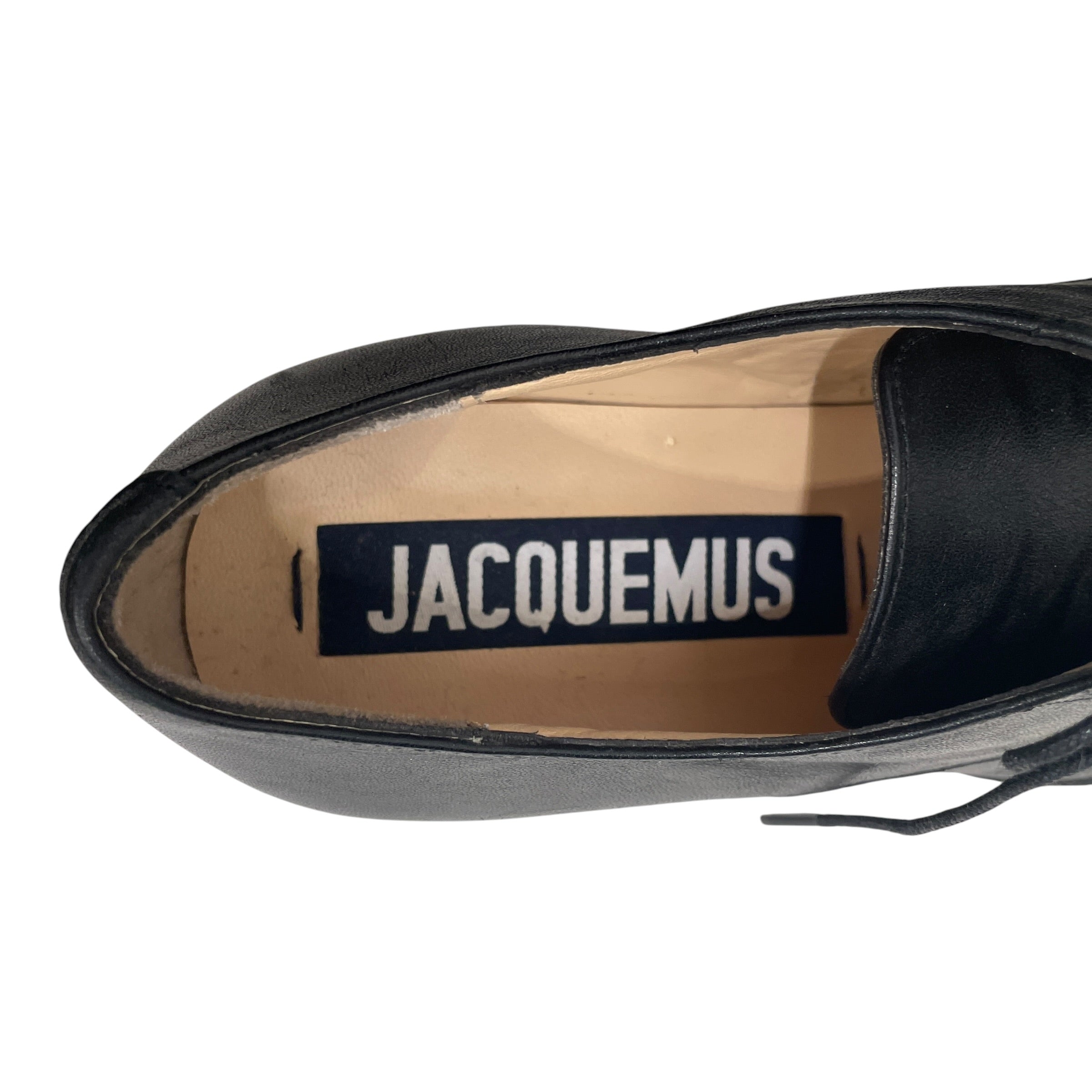 JACQUEMUS/Dress Shoes/EU 40/Leather/BLK/CLOWN SHOES SQAURE/CIRC HEEL view 5