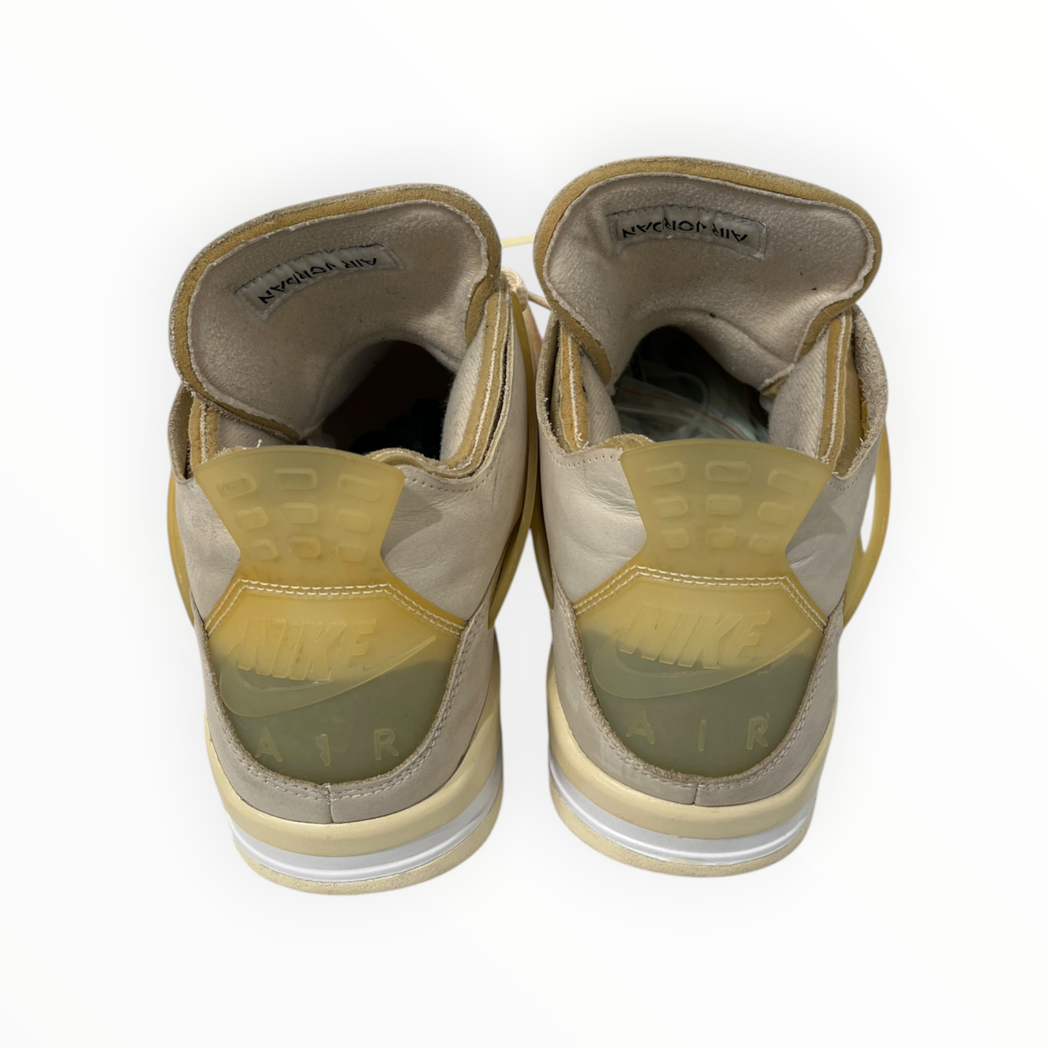 OFF-WHITE/Low-Sneakers/US 9/Cotton/CRM/AIR JORDAN 4 OFF WHITE SAIL view 4